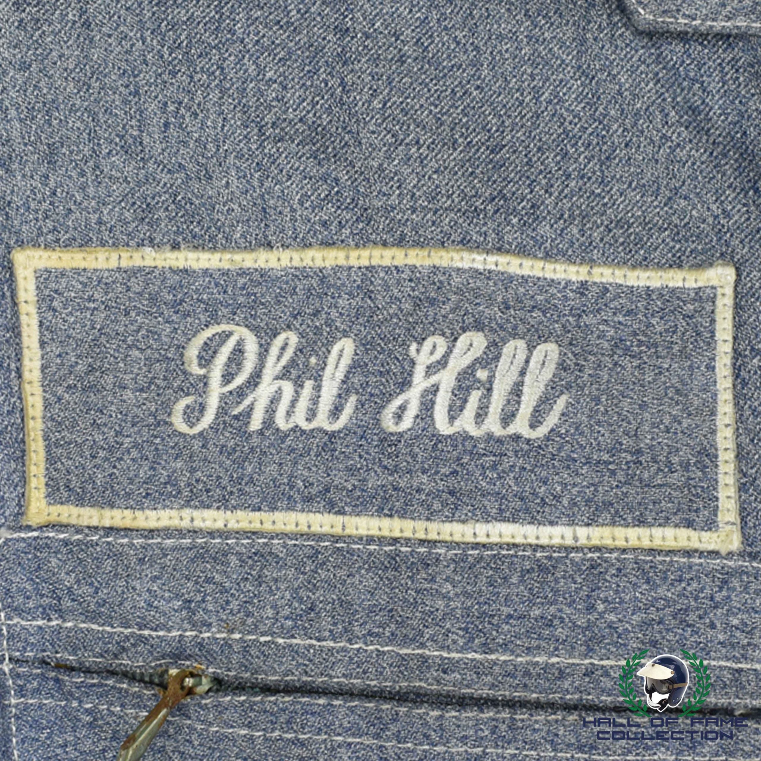 Phil Hill "The First American Born World Champion" Original Used Linea Sport Macau GP Suit