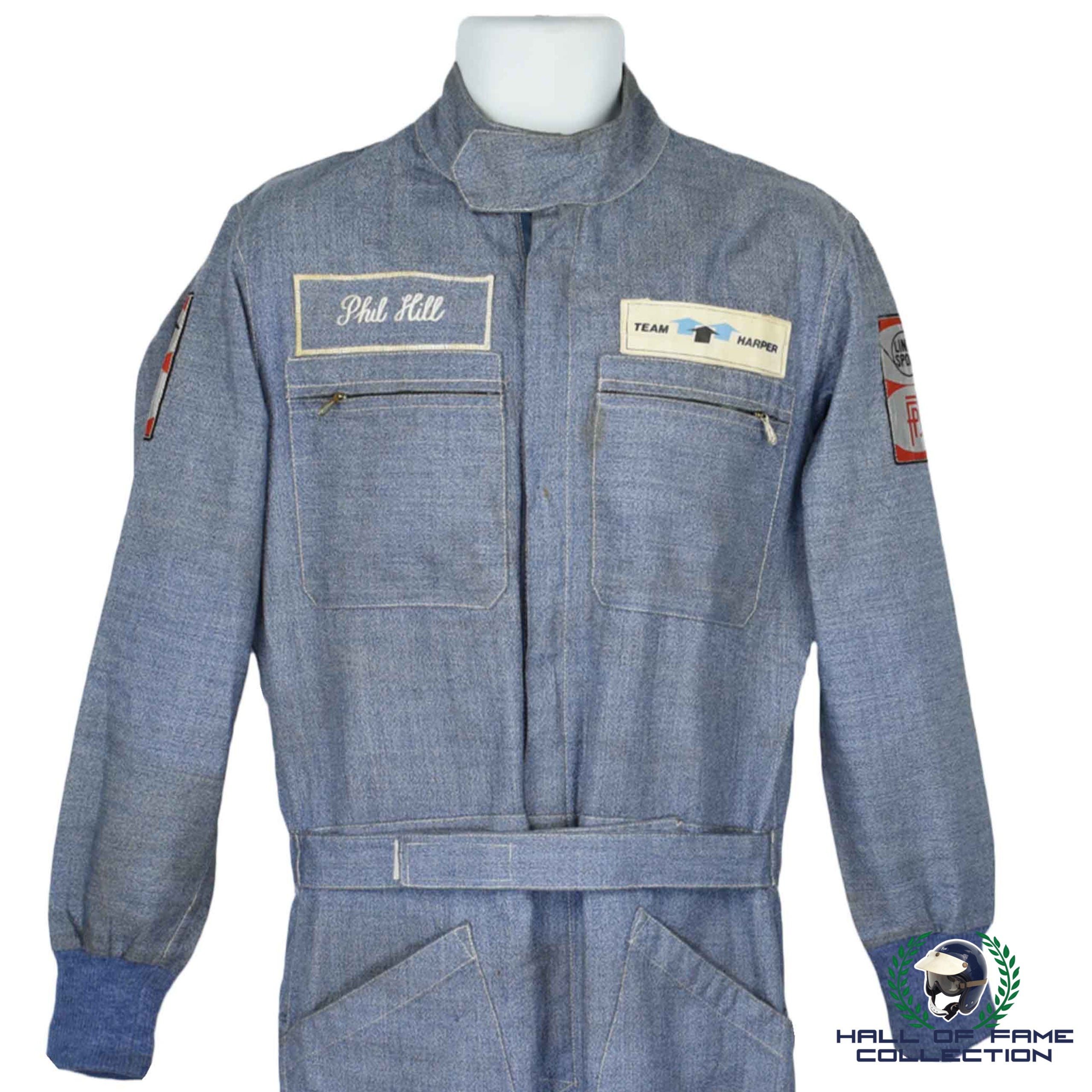 Phil Hill "The First American Born World Champion" Original Used Linea Sport Macau GP Suit