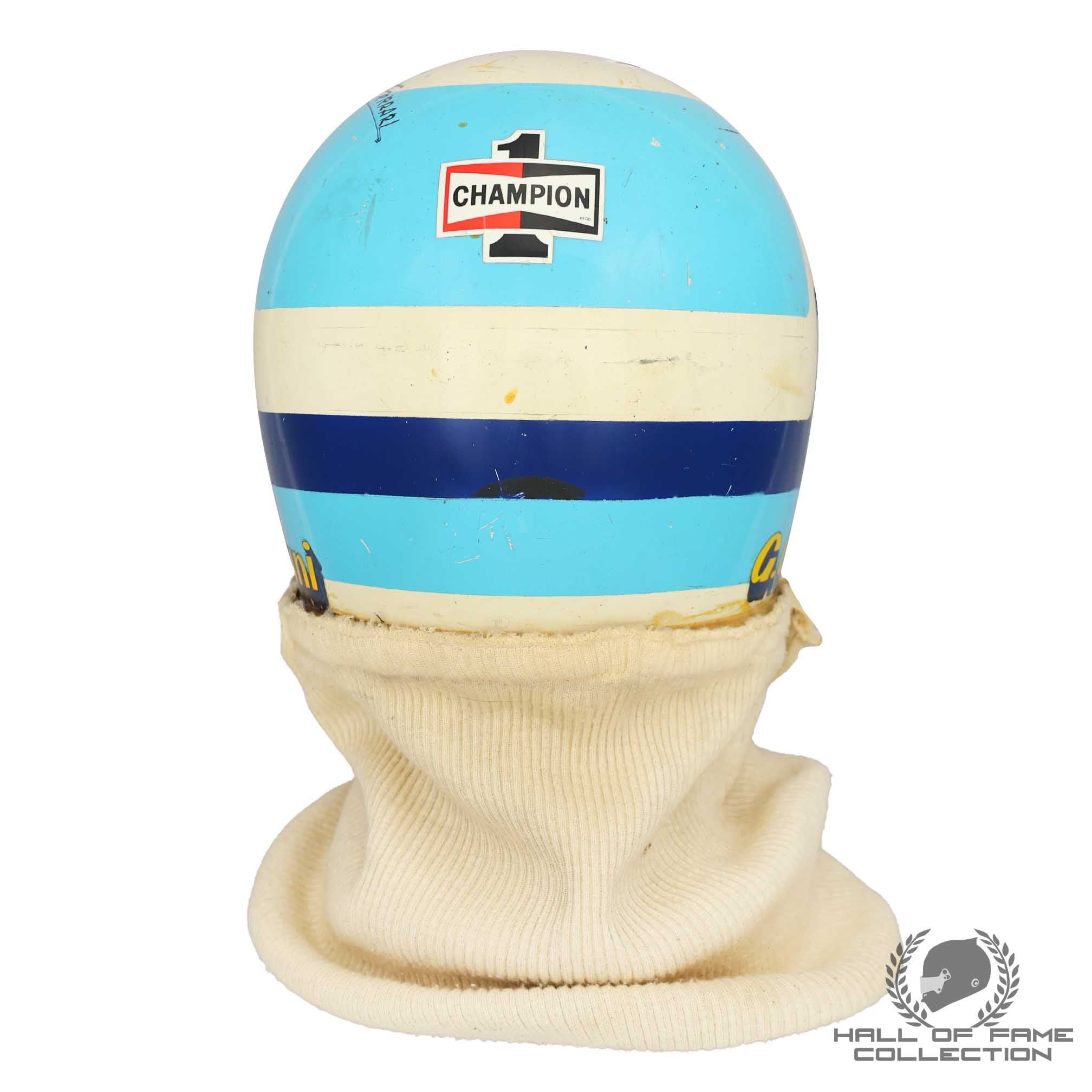 1970's Beppe Gabbiani Signed Bell Star Ferrari F1 Test / F2 / F3 Helmet