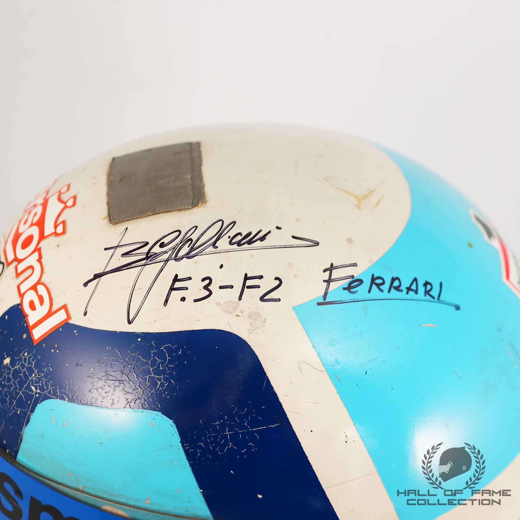 1970's Beppe Gabbiani Signed Bell Star Ferrari F1 Test / F2 / F3 Helmet