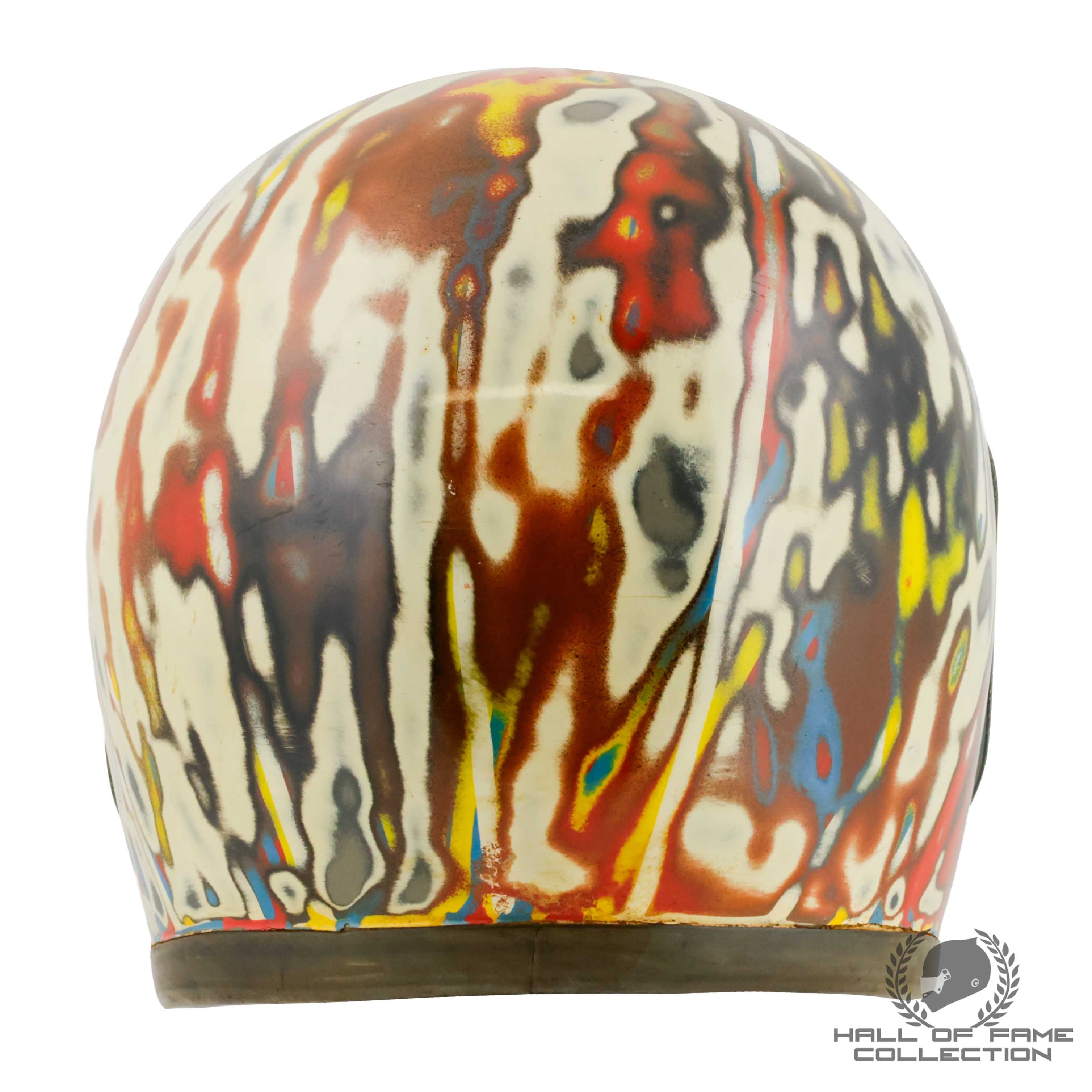 1970's Cy Fairchild Race Worn USAC Sprint Car Bell Star Helmet