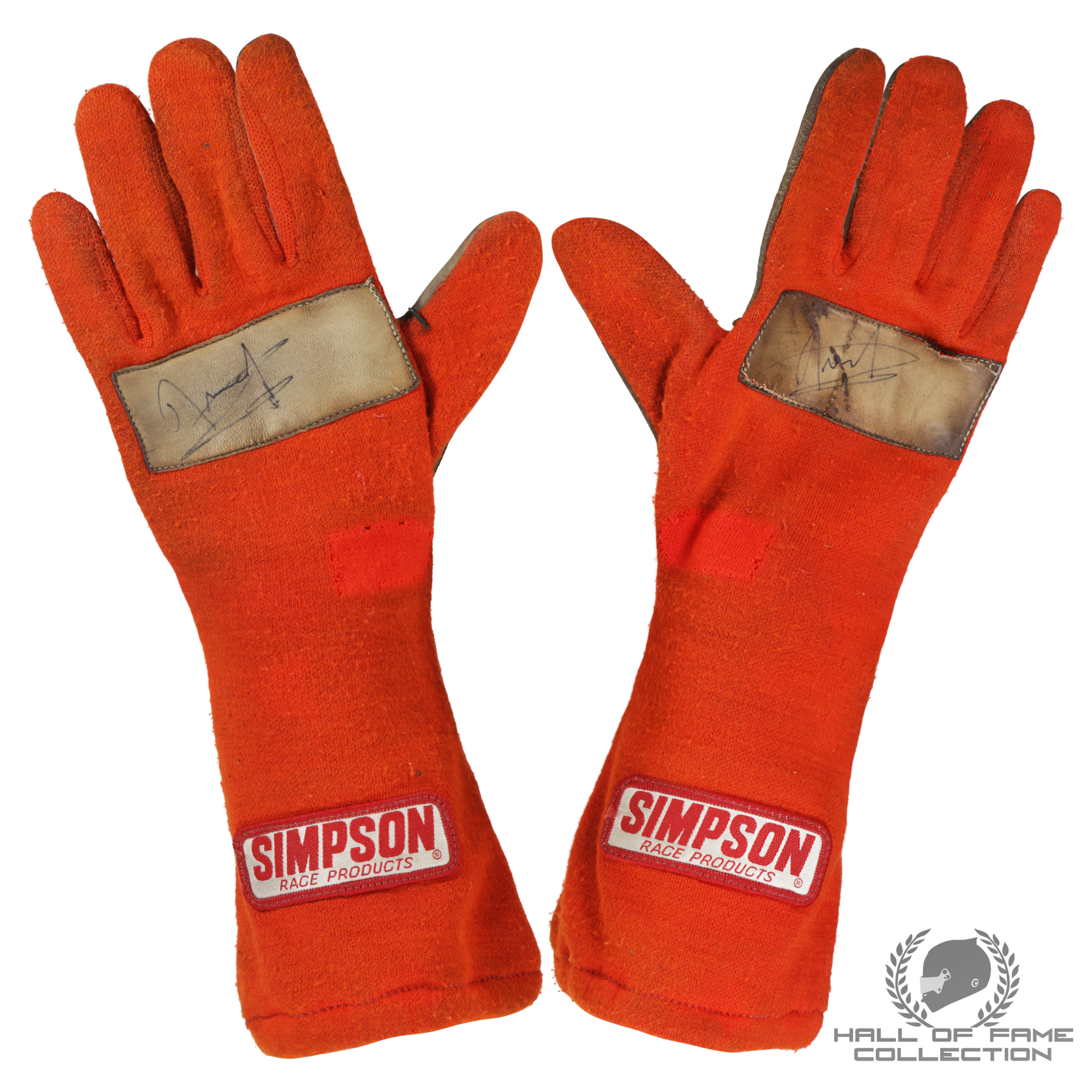 1970s Jody Scheckter Signed Original Used Simpson F1 Gloves