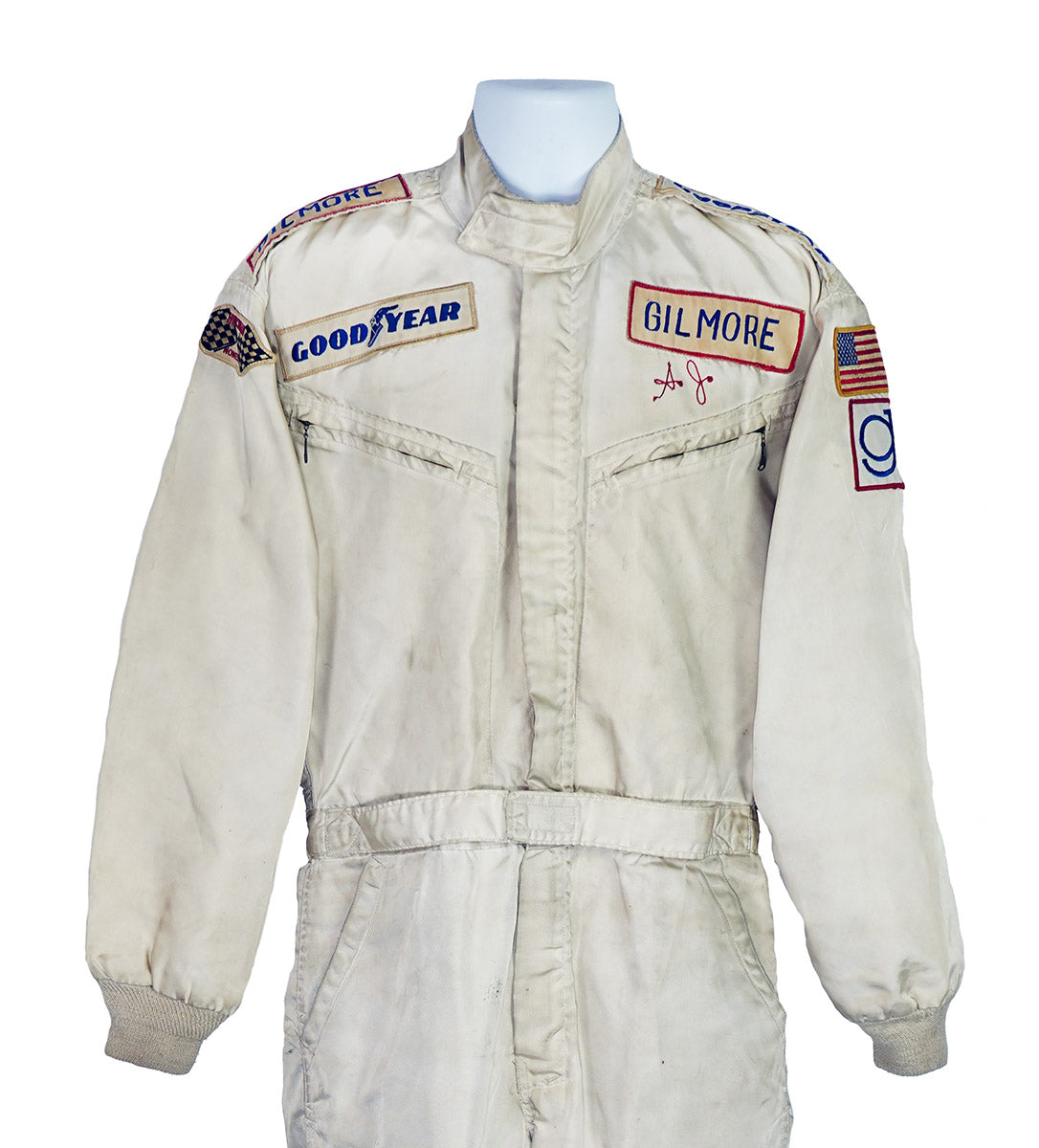 1973/74 AJ Foyt Race Used USAC Gilmore Racing IndyCar/Champ DirtCar Suit