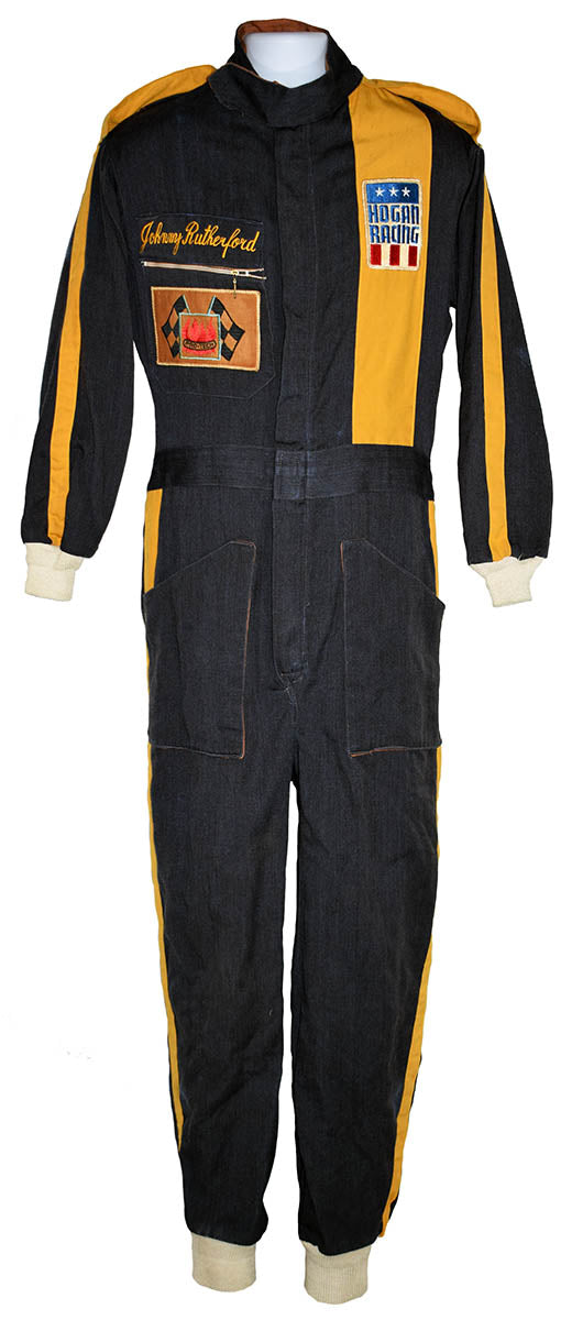 1974 Johnny Rutherford Race Used Hogan Racing F5000 Suit (now signed)