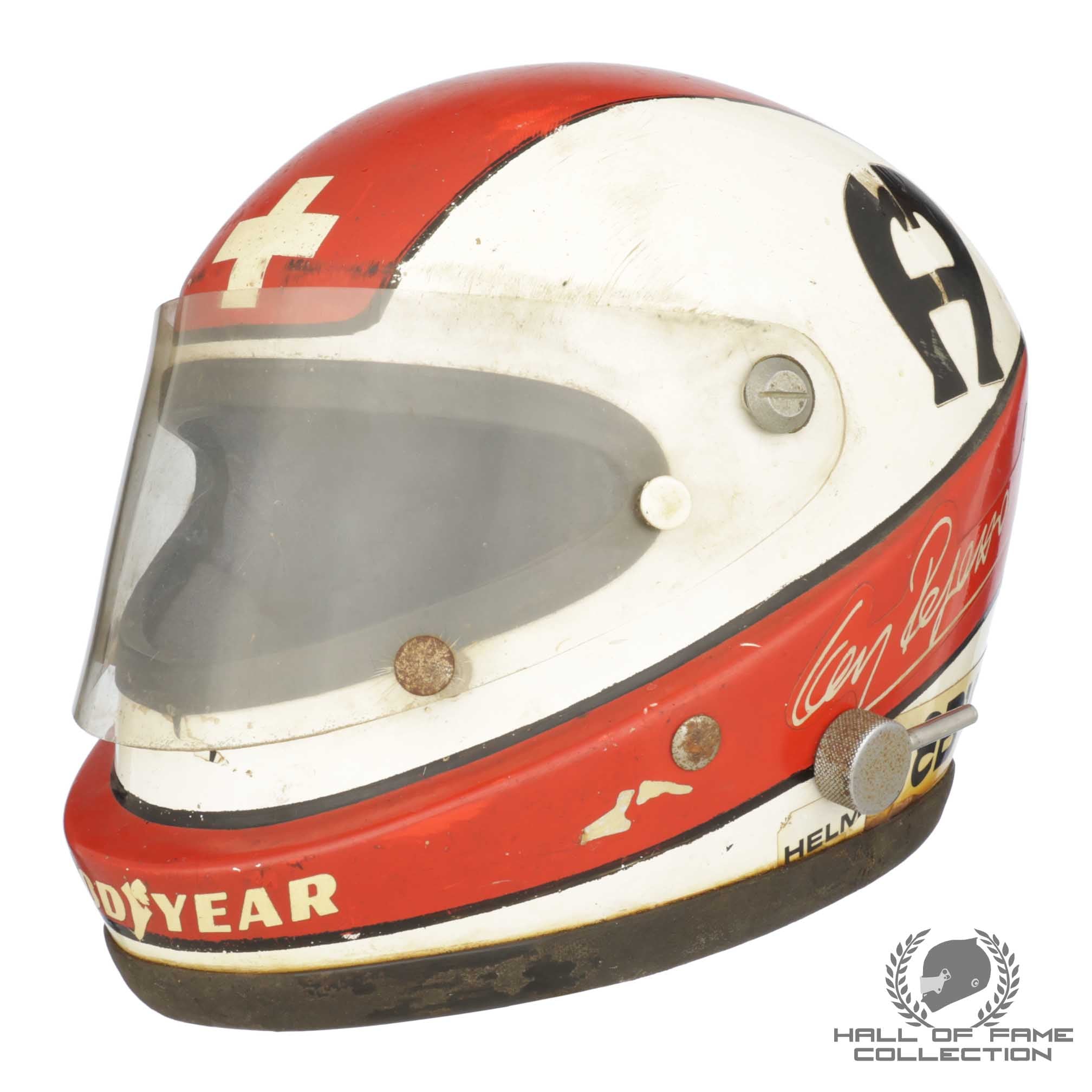 1975 Clay Regazzoni Race Winning Italian Grand Prix Scuderia Ferrari F1 Helmet