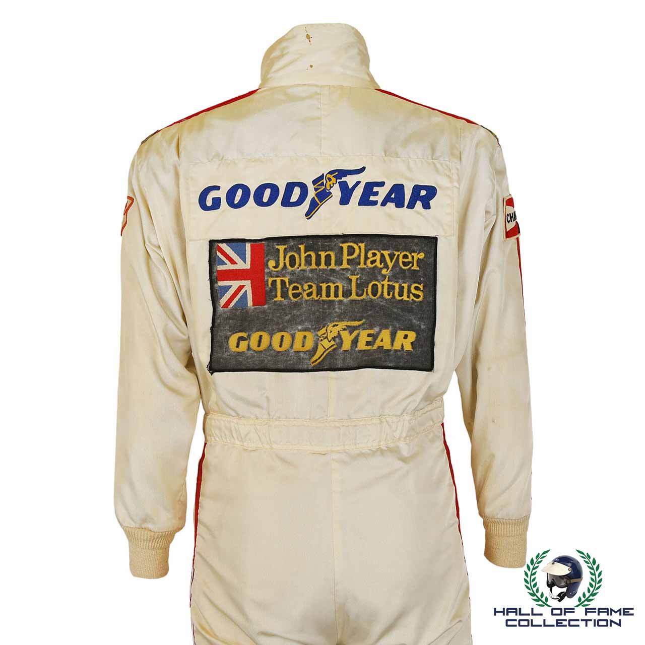 1976 Mario Andretti Signed Race Used John Player Special Lotus F1 Suit