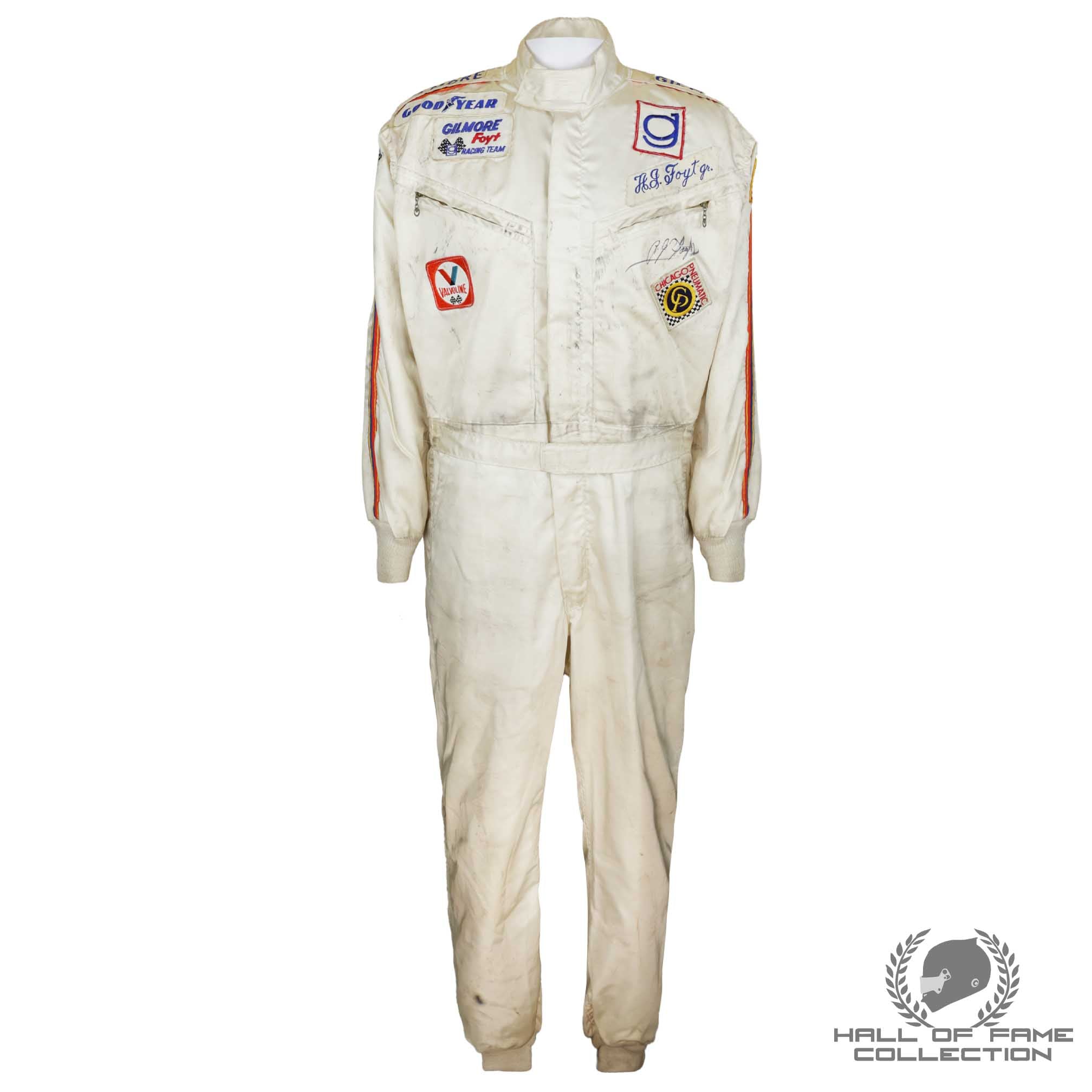 1976 AJ Foyt Used Signed Gilmore Racing IndyCar Suit