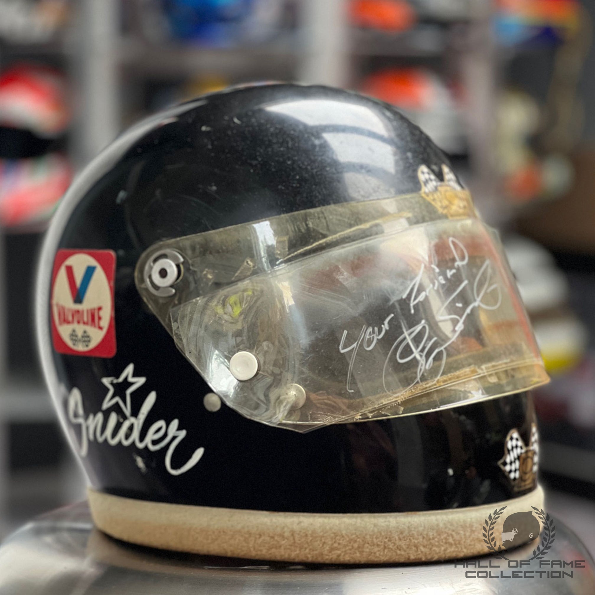 1977-84 George Snider Signed Race Used Midget / IndyCar Helmet