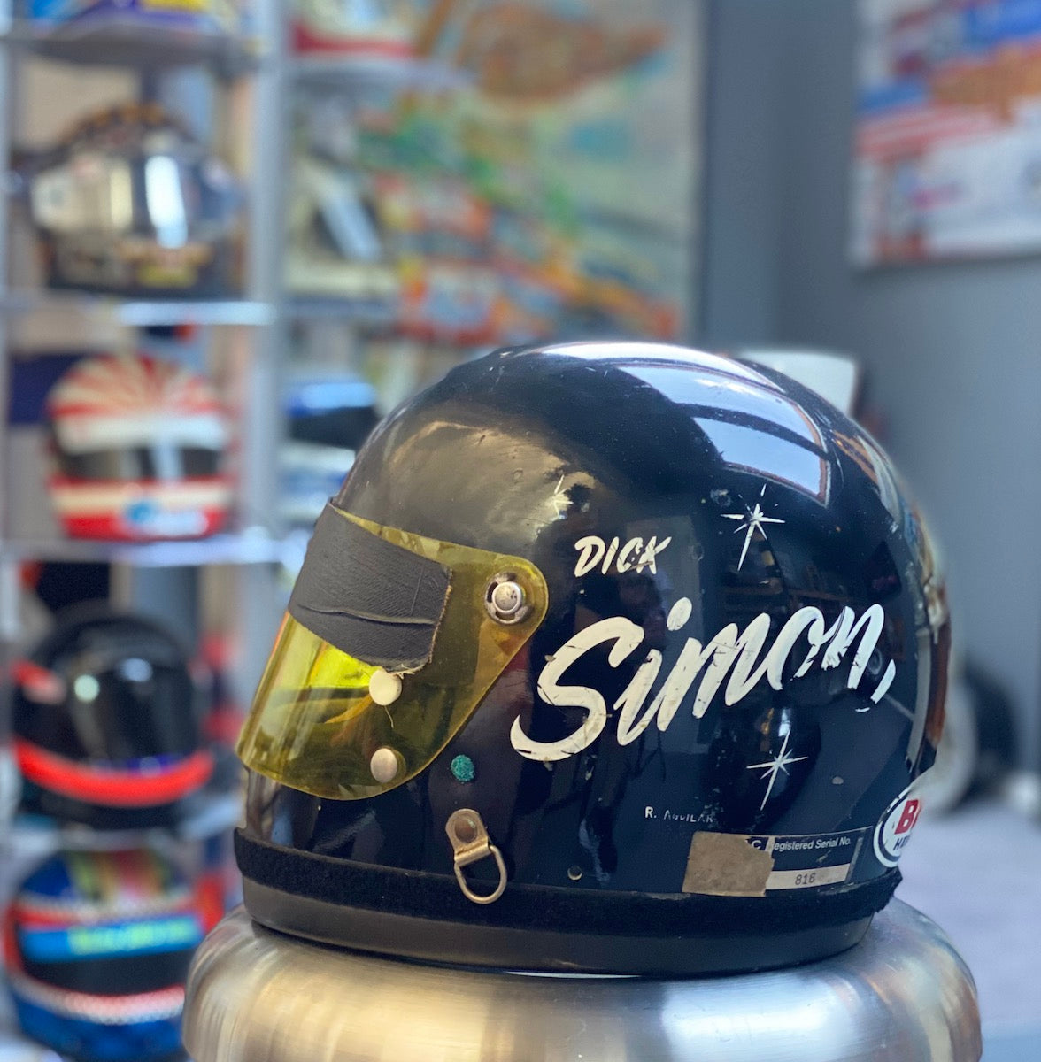 1978 Dick Simon Race Used Indy 500 Bell Helmet and Simpson Suit Set