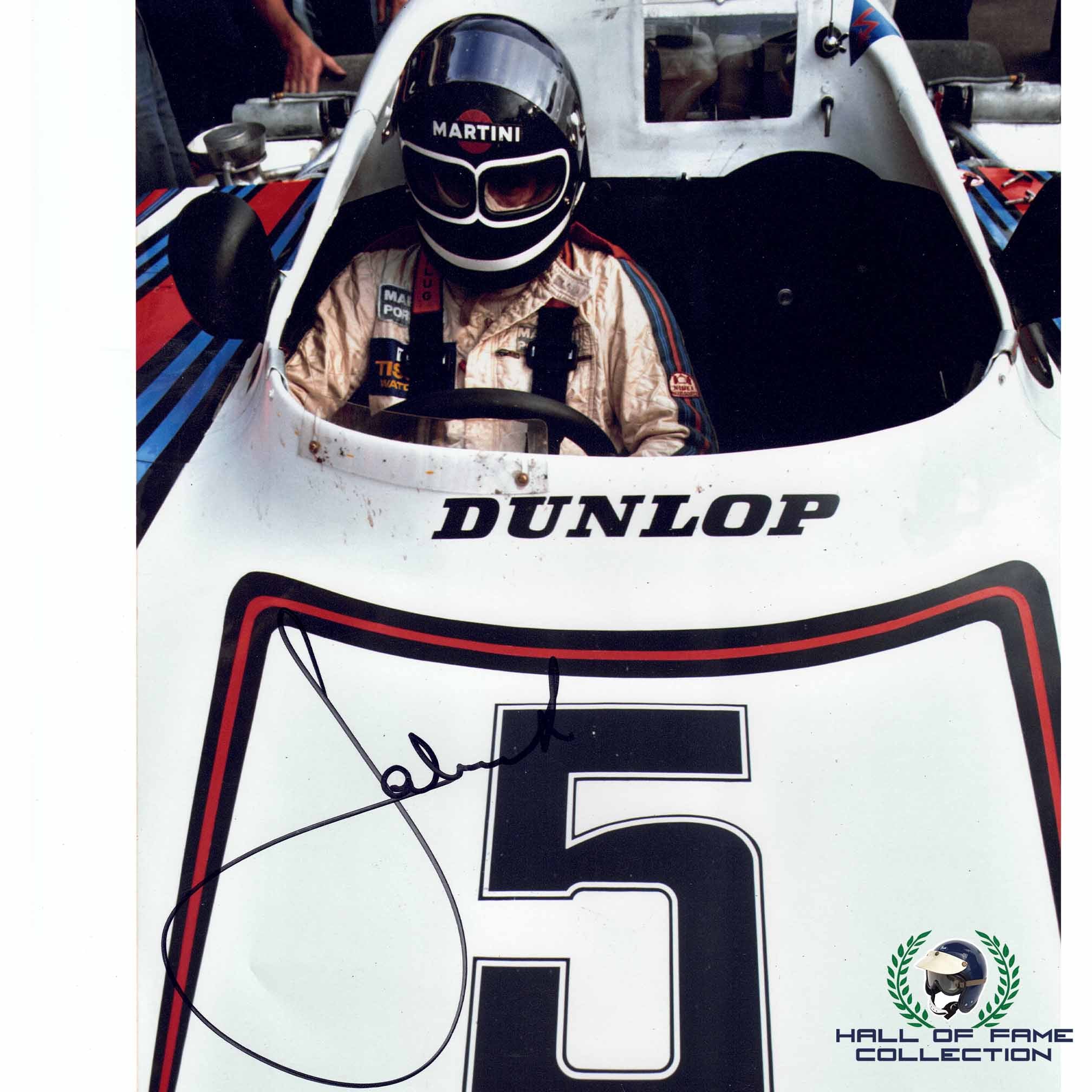 1978 Jacky Ickx Signed Race Used Martini Racing Porsche Le Mans/Ensign F1 Bell XF-GP Twin Window Helmet