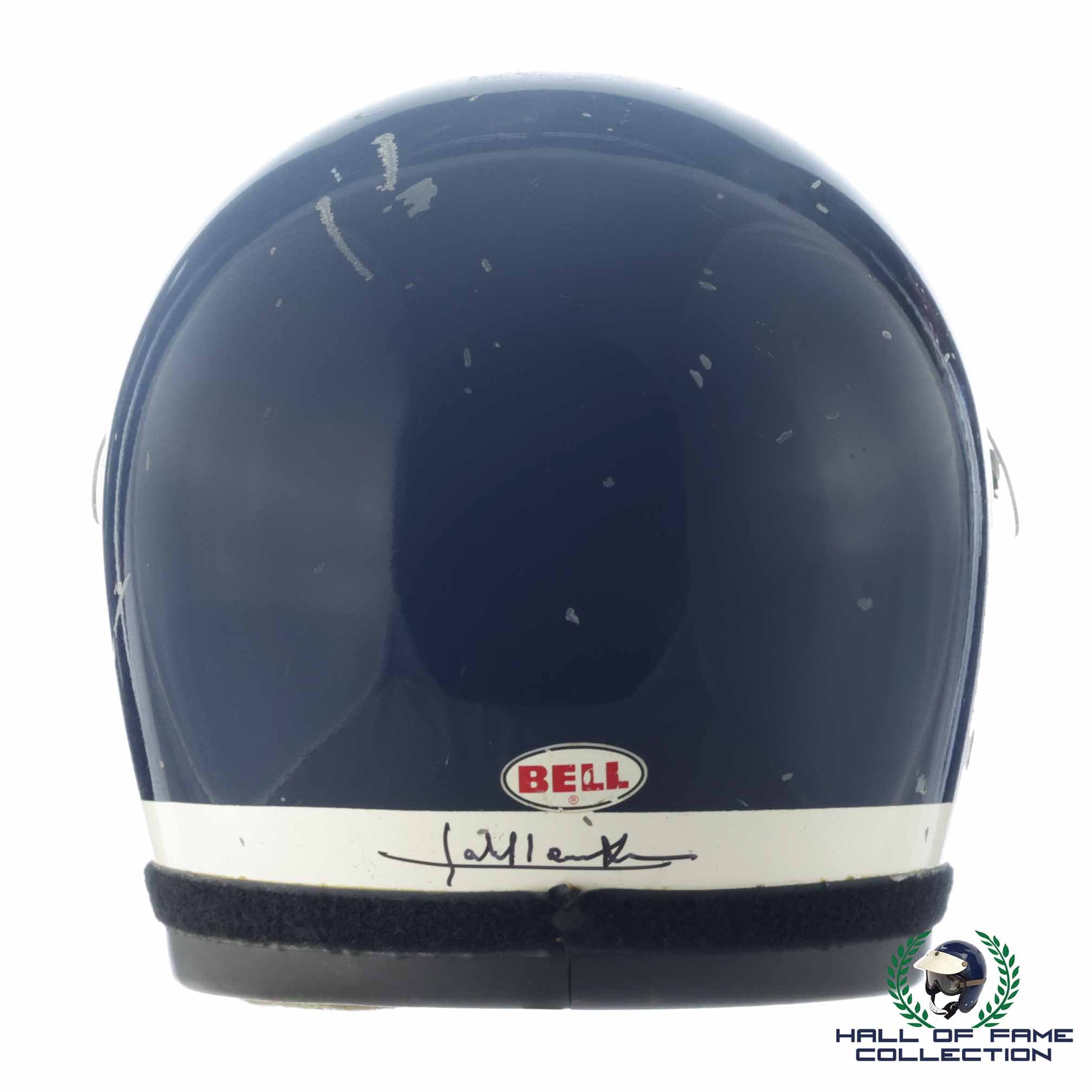 1978 Jacky Ickx Signed Race Used Martini Racing Porsche Le Mans/Ensign F1 Bell XF-GP Twin Window Helmet