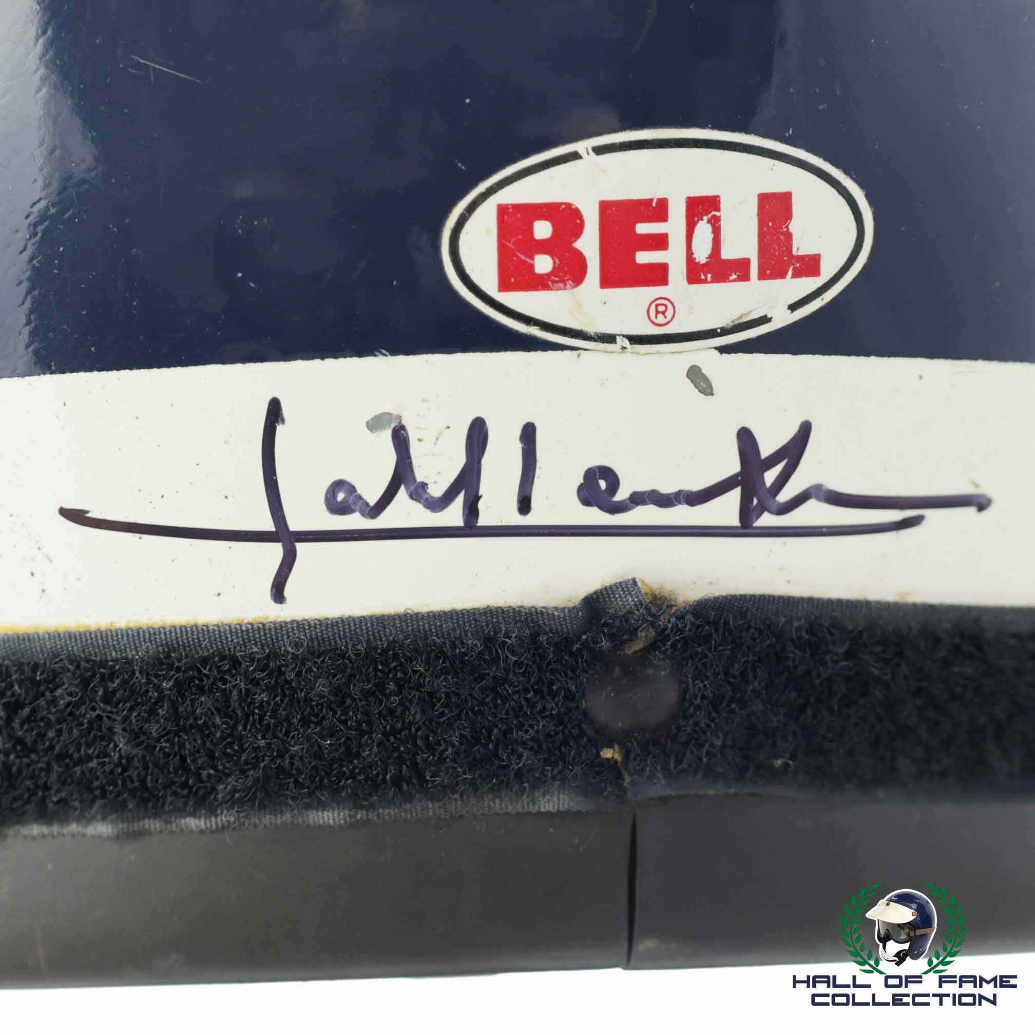 1978 Jacky Ickx Signed Race Used Martini Racing Porsche Le Mans/Ensign F1 Bell XF-GP Twin Window Helmet