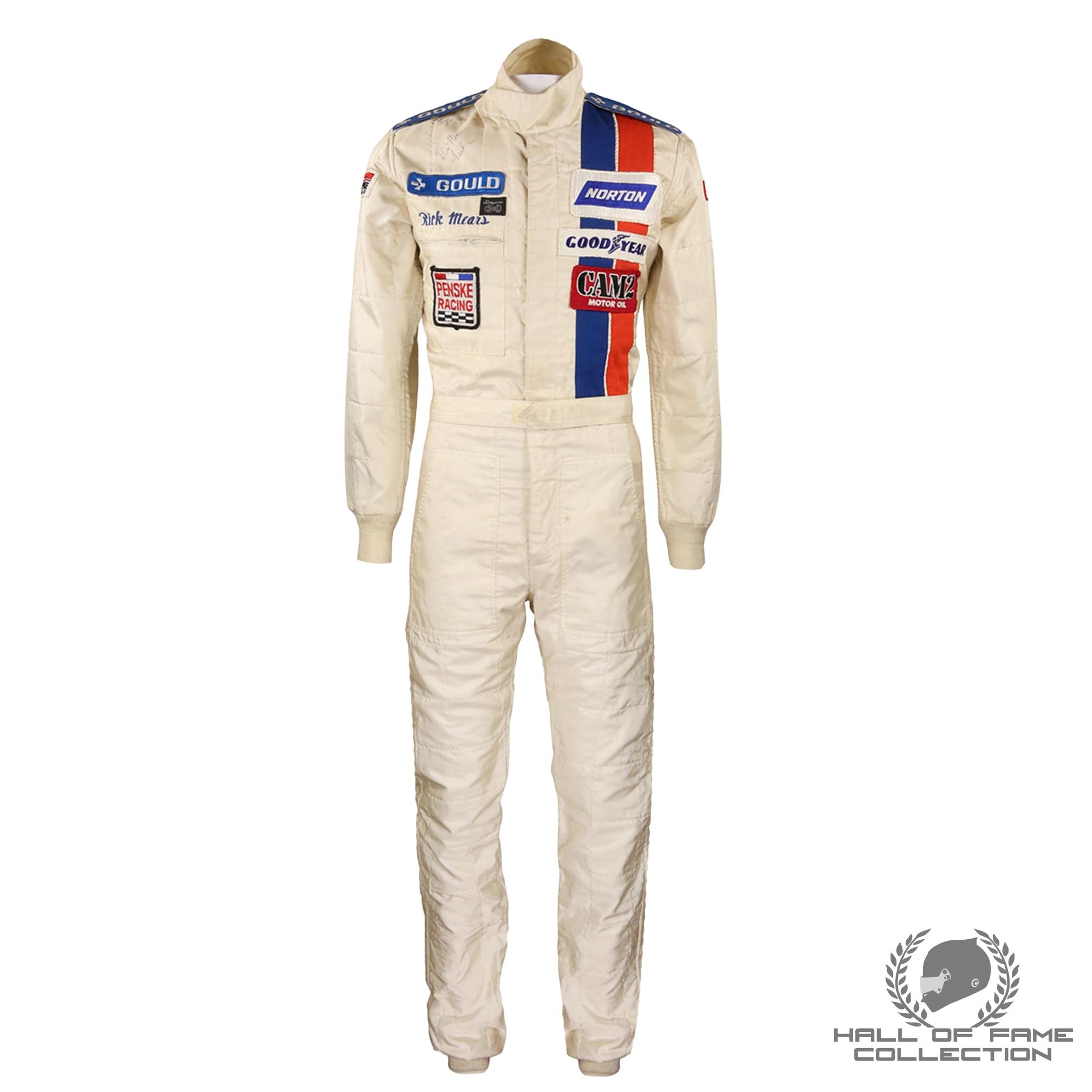 1979 Rick Mears Signed Race Used Team Penske IndyCar Suit