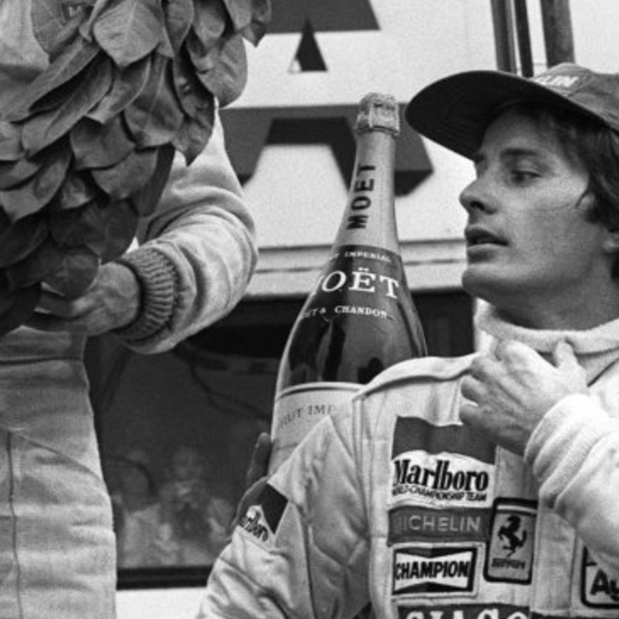 1979 Gilles Villeneuve Signed French Grand Prix F1 Podium Bottle
