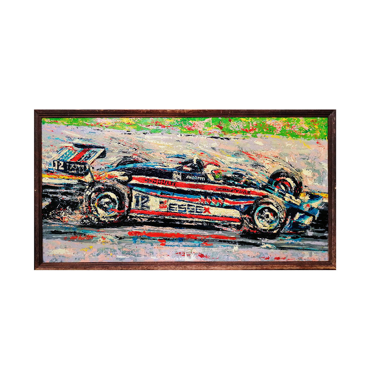 1980 Mario Andretti Indy 500 Original Ron Burton Artwork