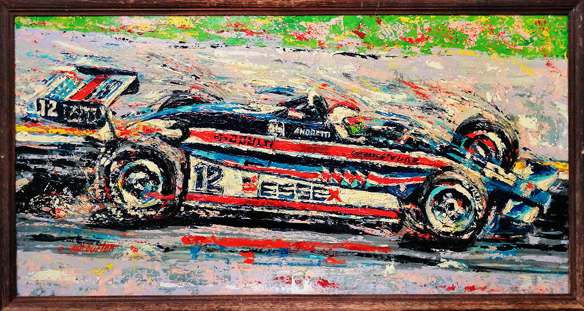 1980 Mario Andretti Indy 500 Original Ron Burton Artwork