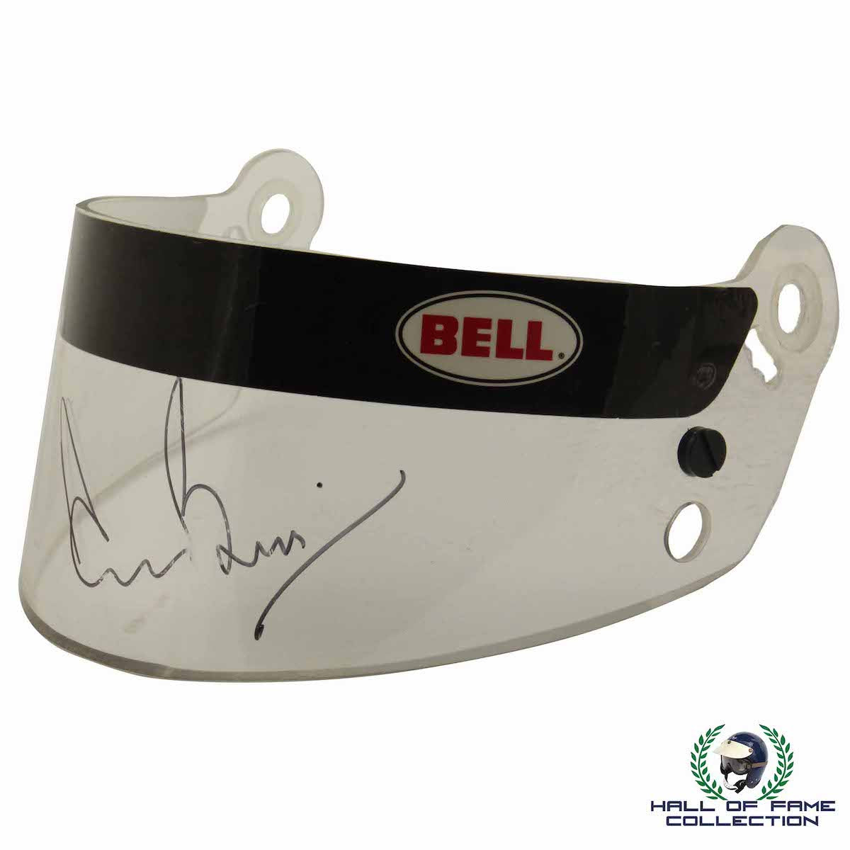 1980's Derek Bell Signed Race Used Sportscar Black Bell Visor