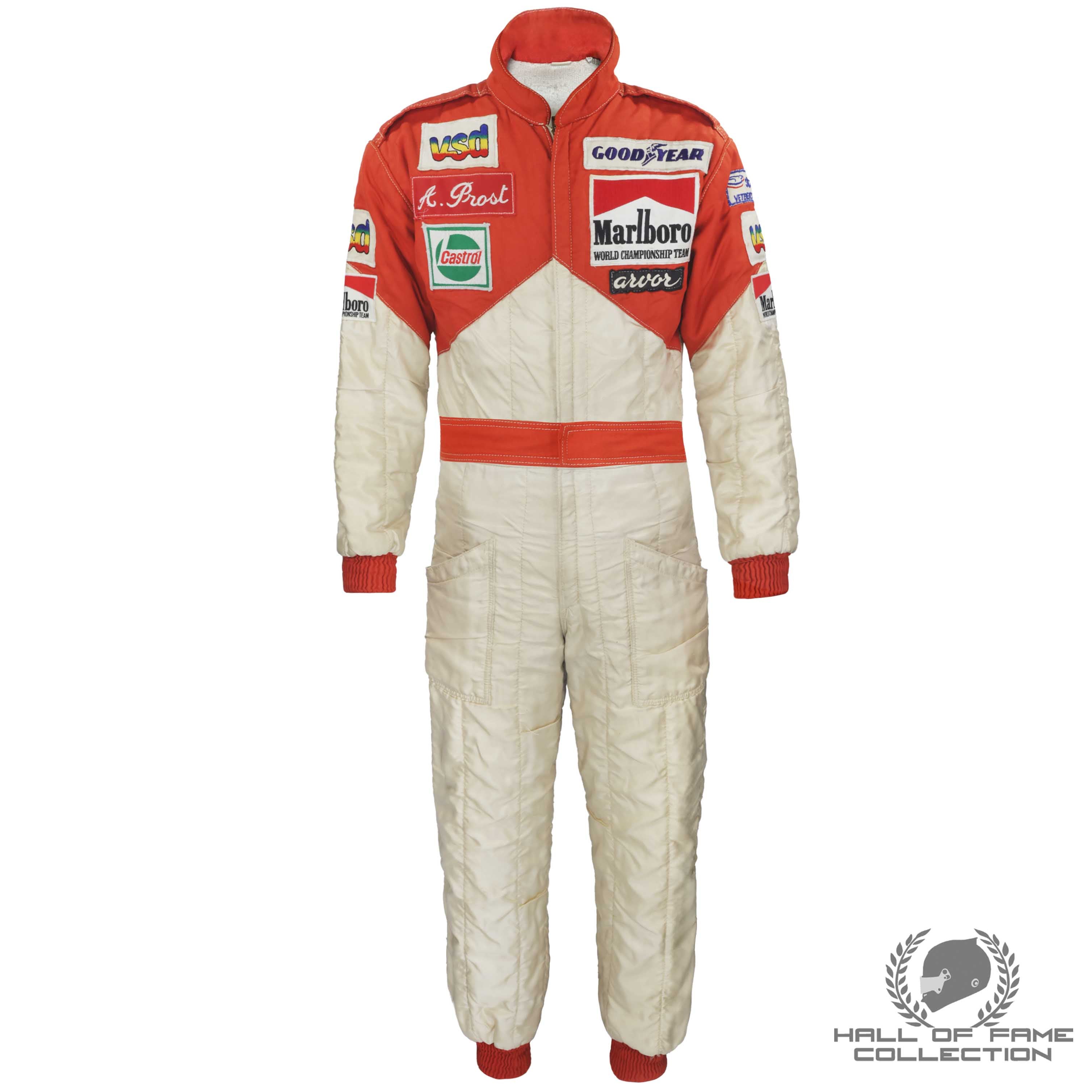 1980 Alain Prost Rookie Season Used McLaren F1 Suit