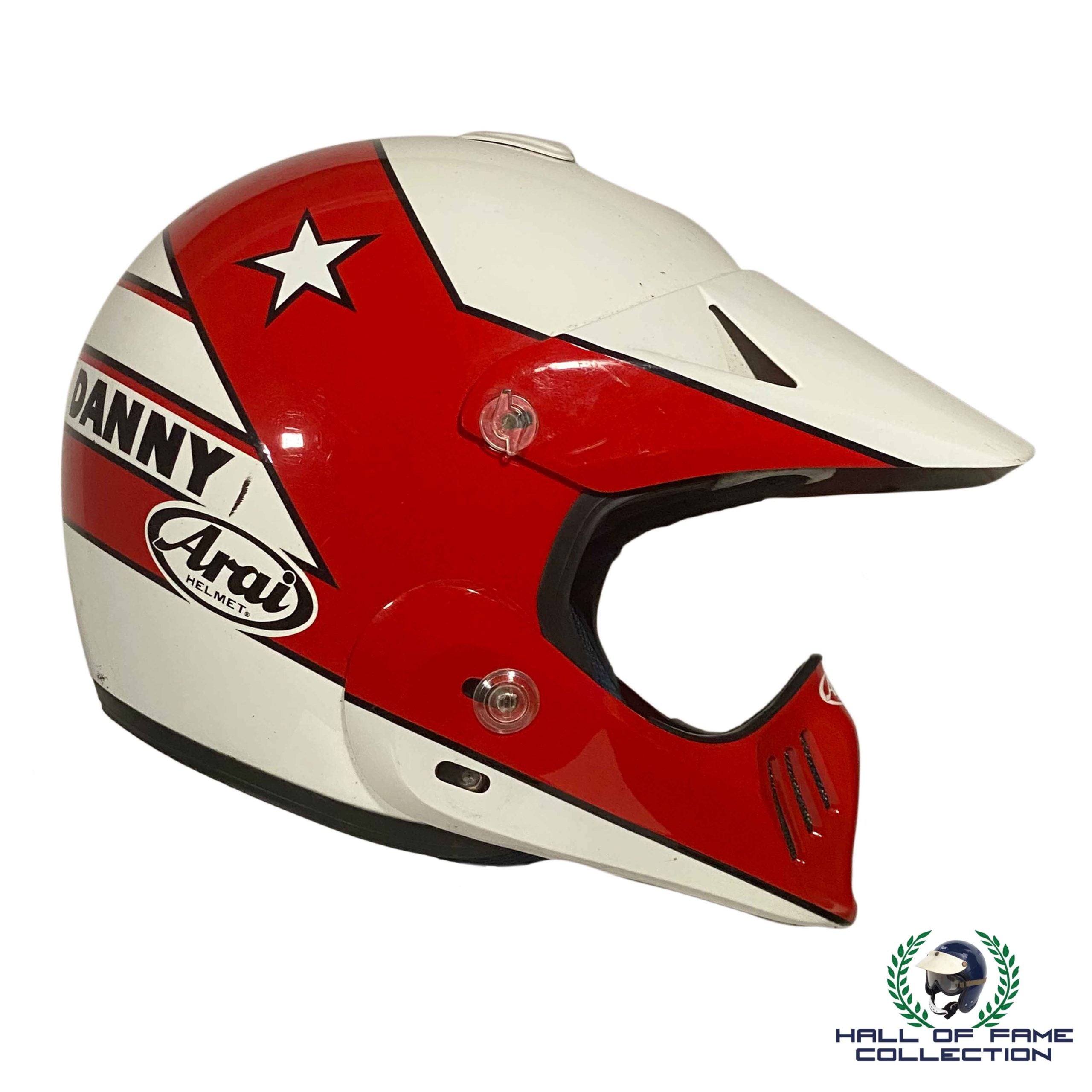 1980's Danny Sullivan Personally Owned Arai MX-Pro Motocross Helmet