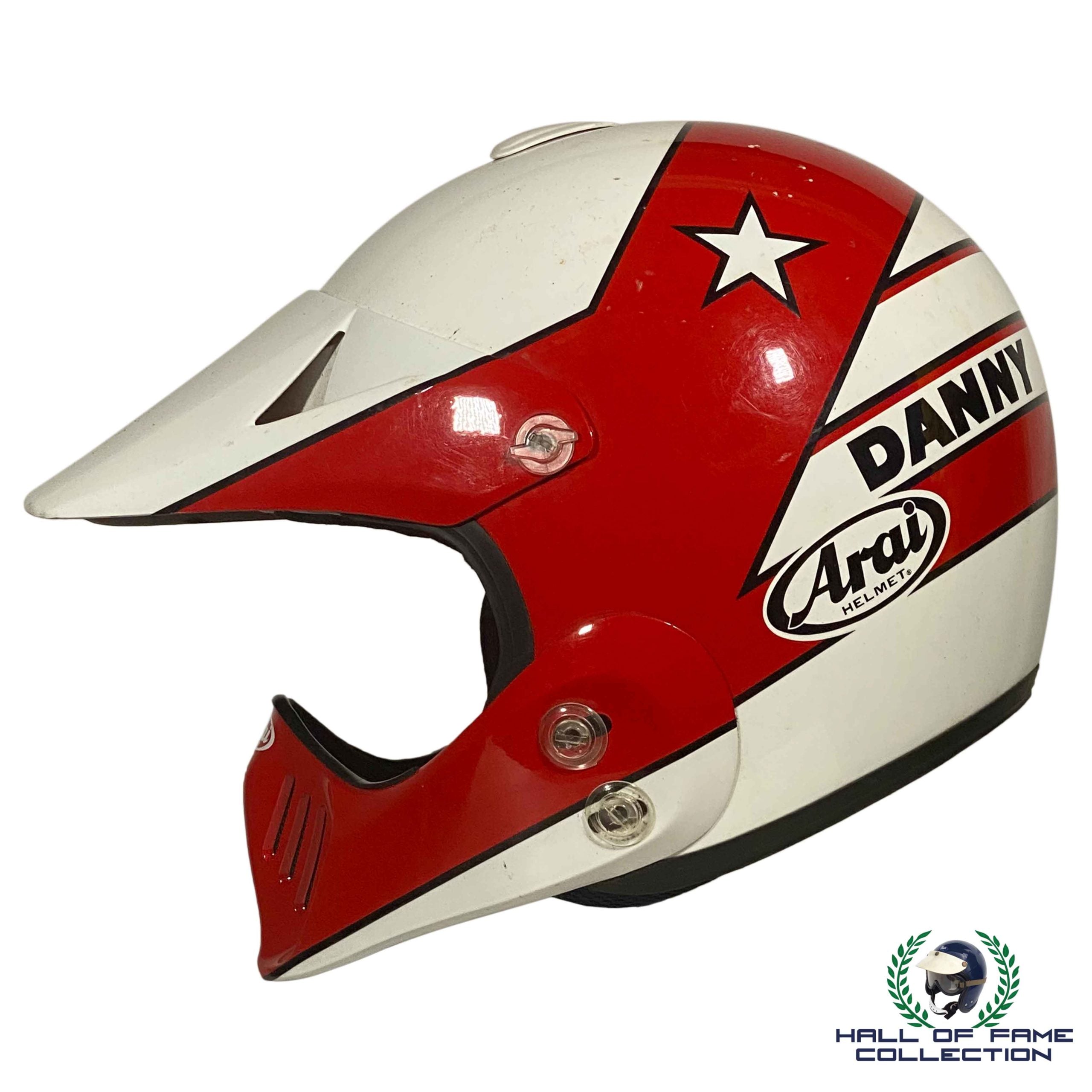 1980's Danny Sullivan Personally Owned Arai MX-Pro Motocross Helmet