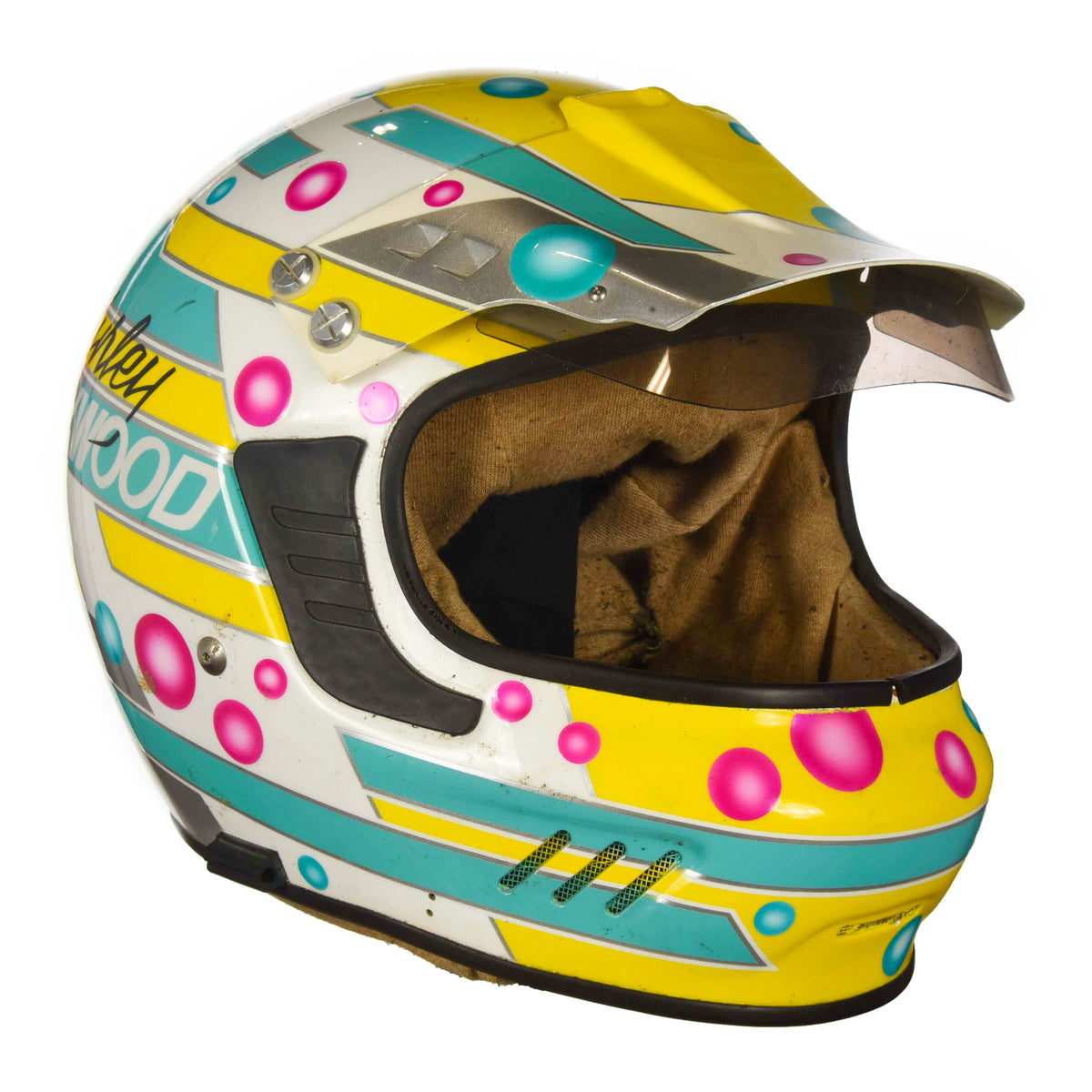 80s Racing Helmets 1980's Hurley Haywood Very Rare Race Used Bell Sportscar Helmet