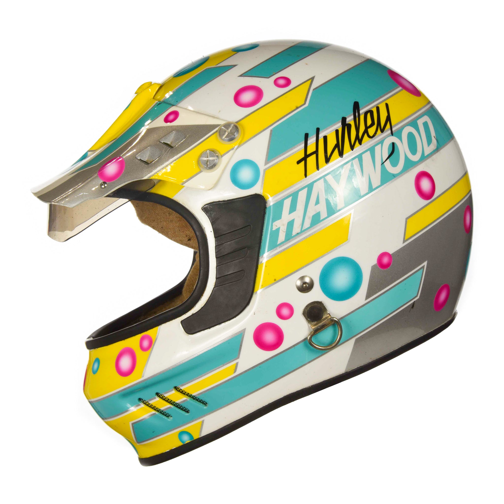 1980's Hurley Haywood Very Rare Race Used Bell Sportscar Helmet