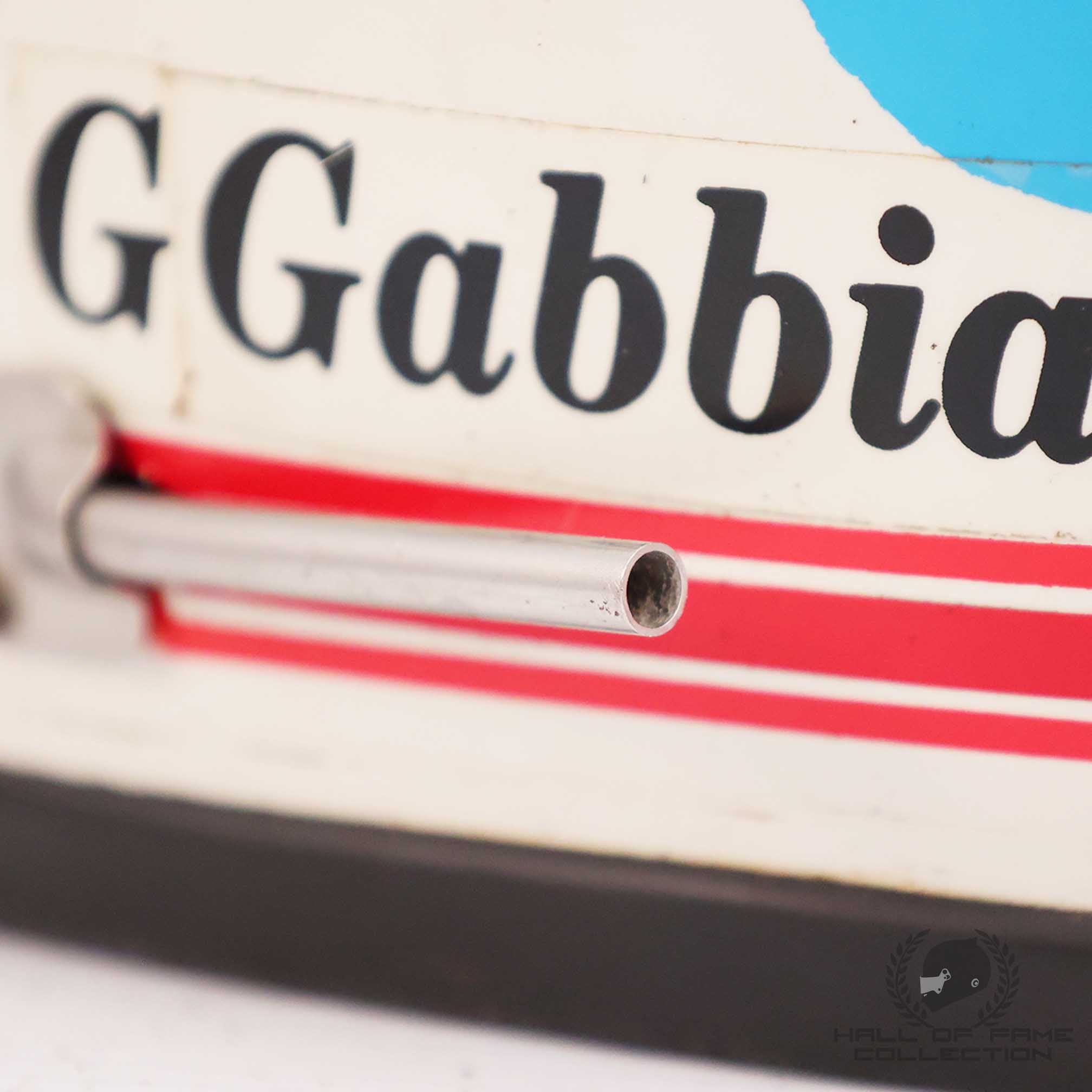 1981/82 Beppe Gabbiani Signed Bell XFM-1 Osella F1 / F2 Helmet