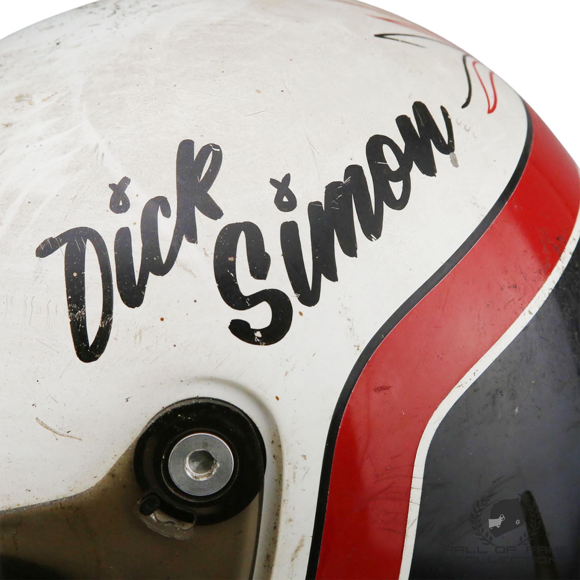 1982 Dick Simon Race Used Leader Card Racing IndyCar Helmet
