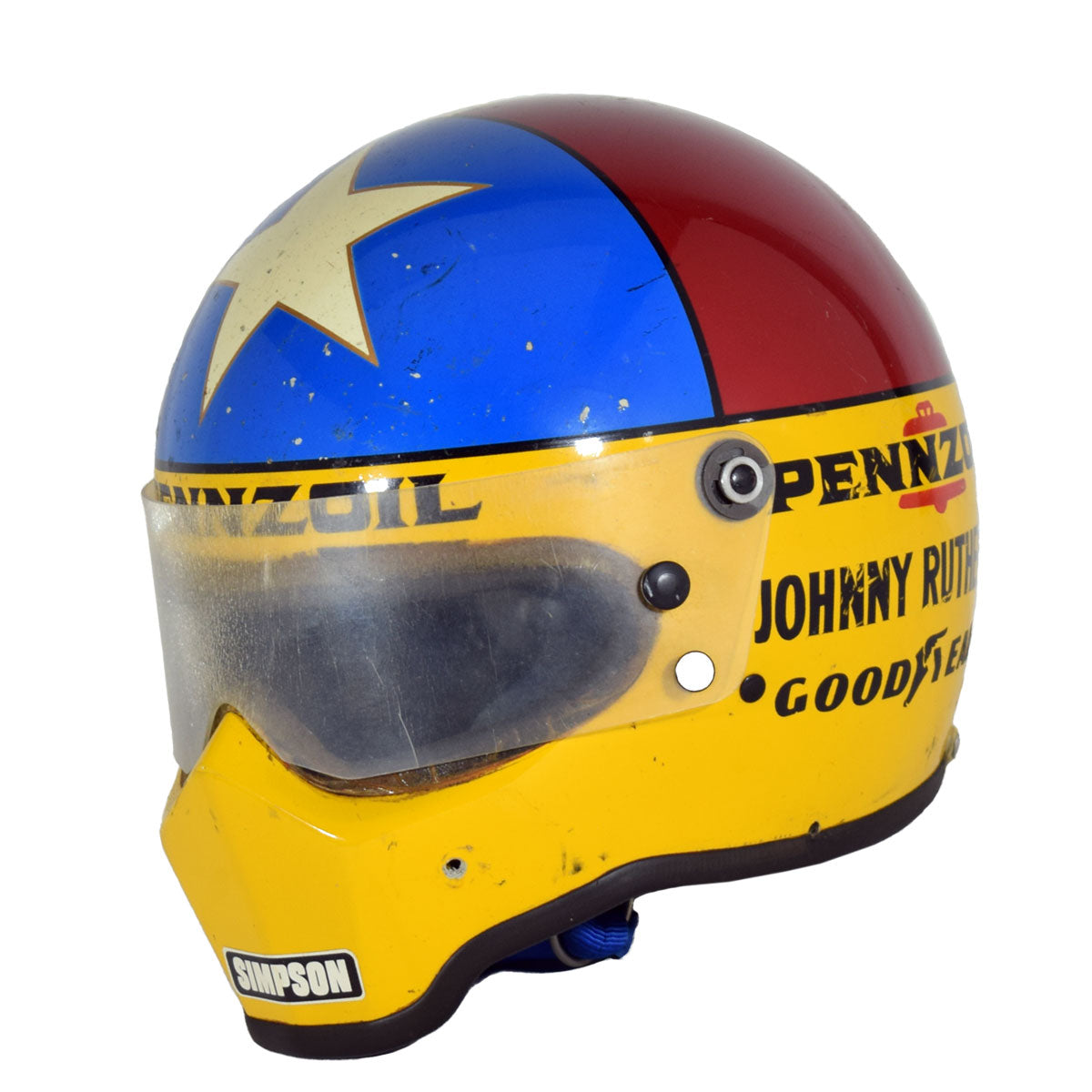 1982 Johnny Rutherford Race Used IndyCar Helmet