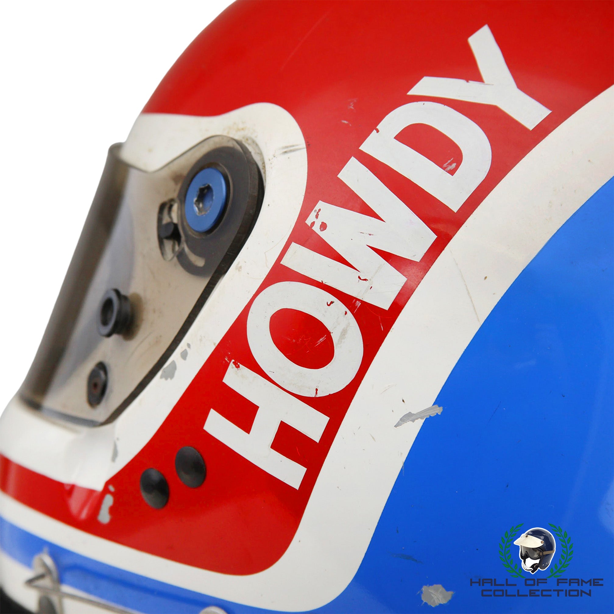 1983 Howdy Holmes Race Used Shierson Racing Bell XFM-1 Indianapolis 500 Helmet