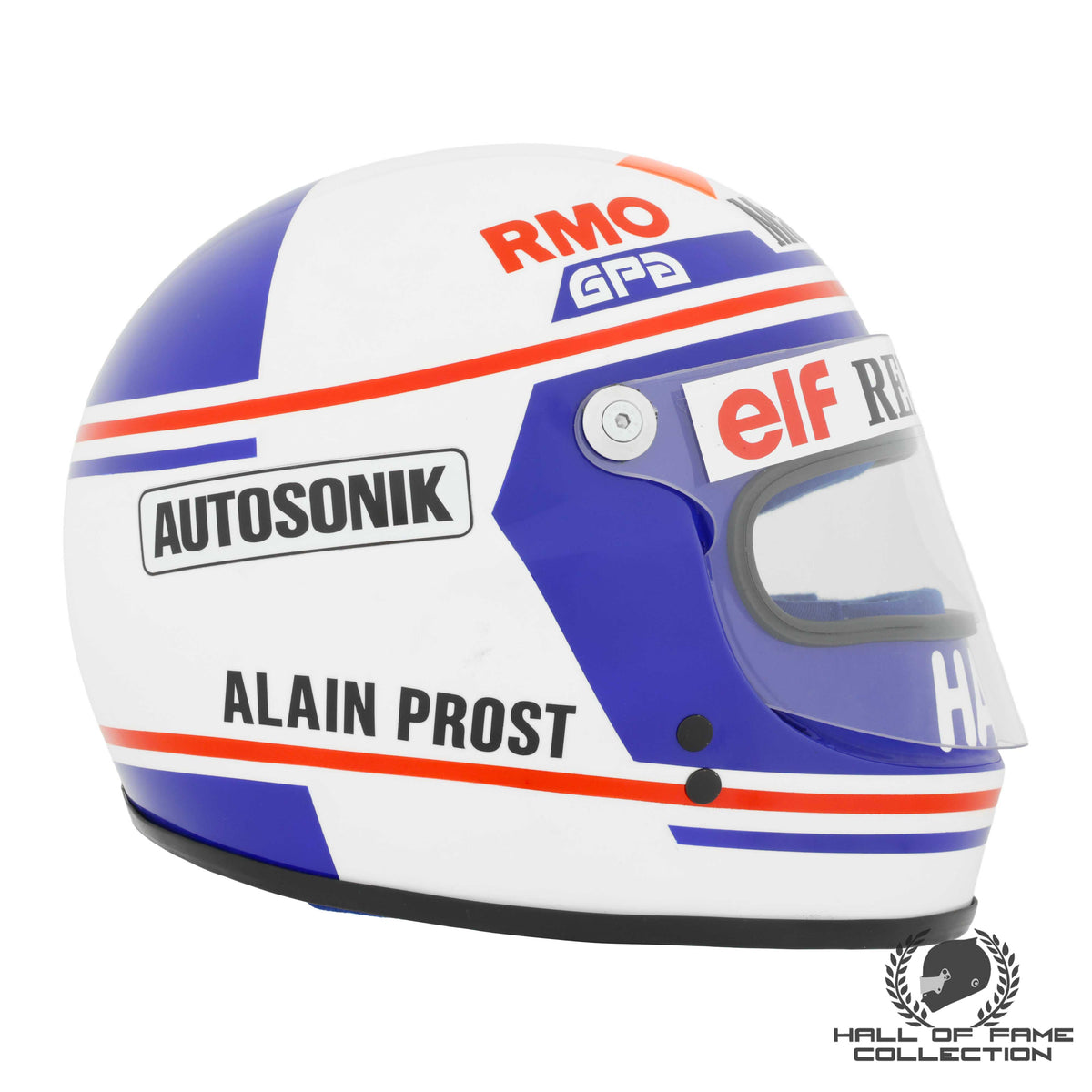 1983 Alain Prost Replica GPA Equipe Renault Elf F1 Helmet