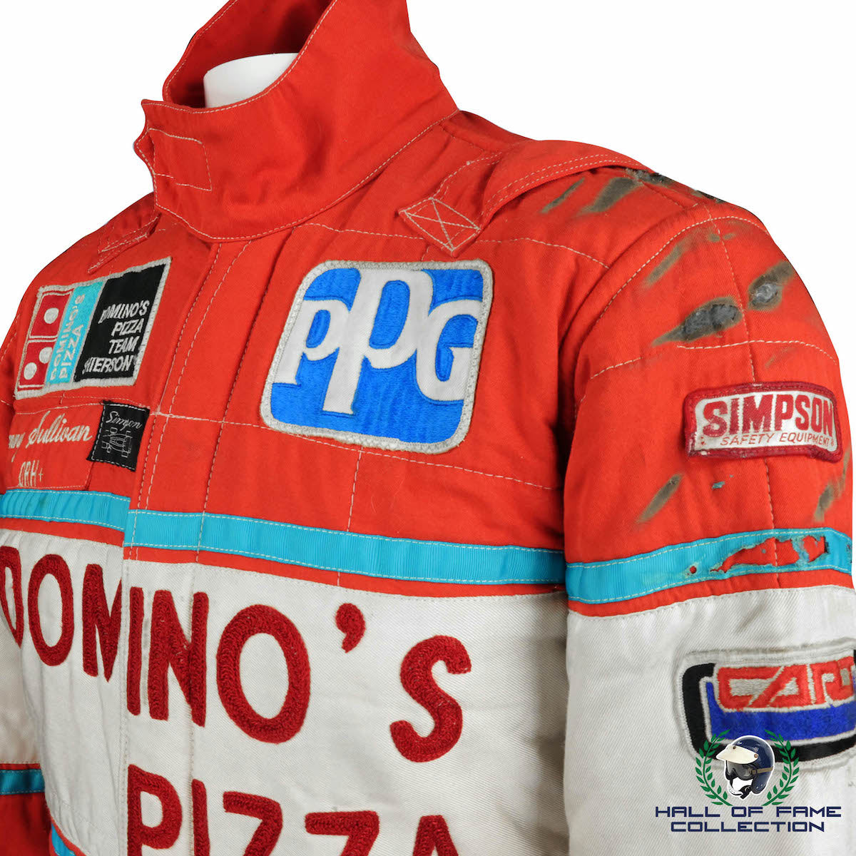 1984 Danny Sullivan Race Used Domino's Pizza Indy 500 Suit