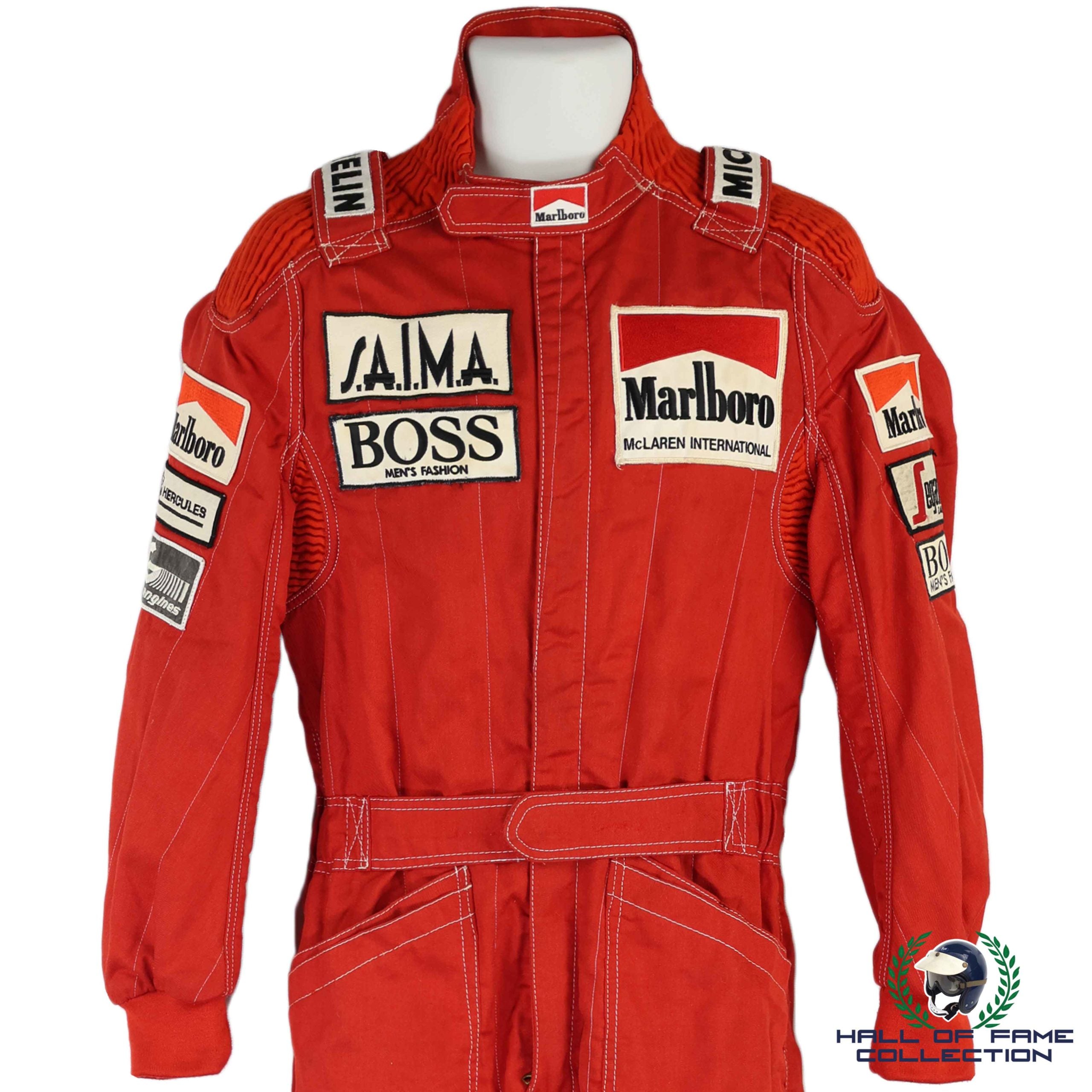 1984 Niki Lauda World Championship Winning Season Used Marlboro McLaren  F1 Suit