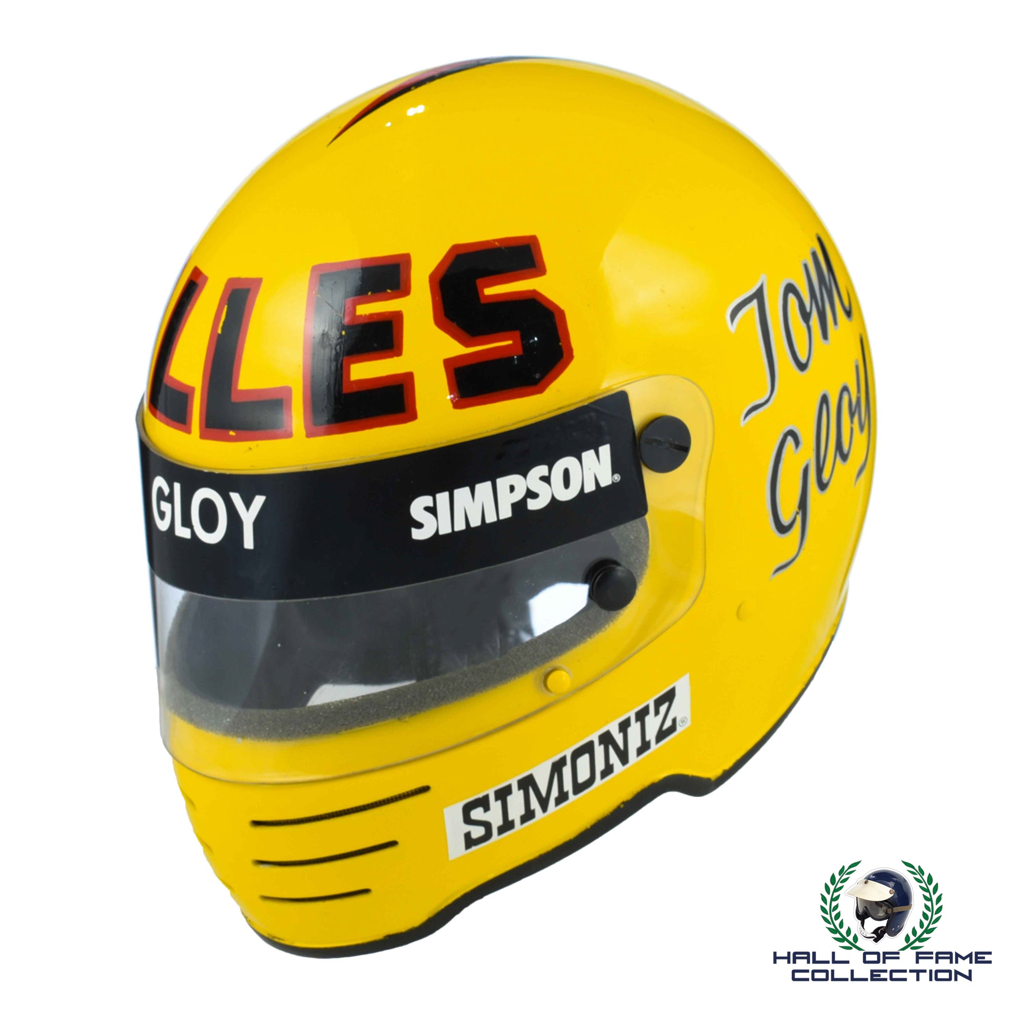 1984 Tom Gloy Signed Original Gallas Racing Simpson 62 Indy 500 Helmet