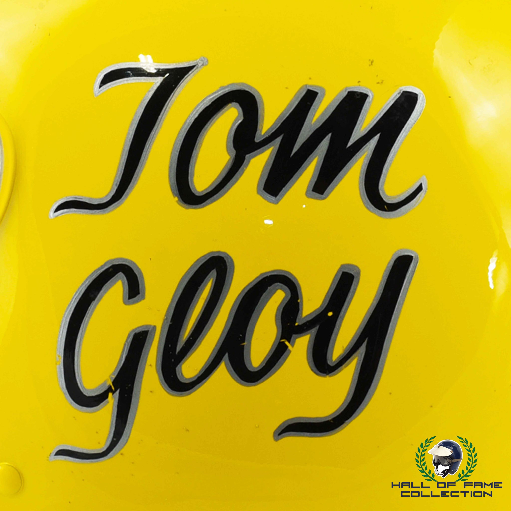 1984 Tom Gloy Signed Original Gallas Racing Simpson 62 Indy 500 Helmet