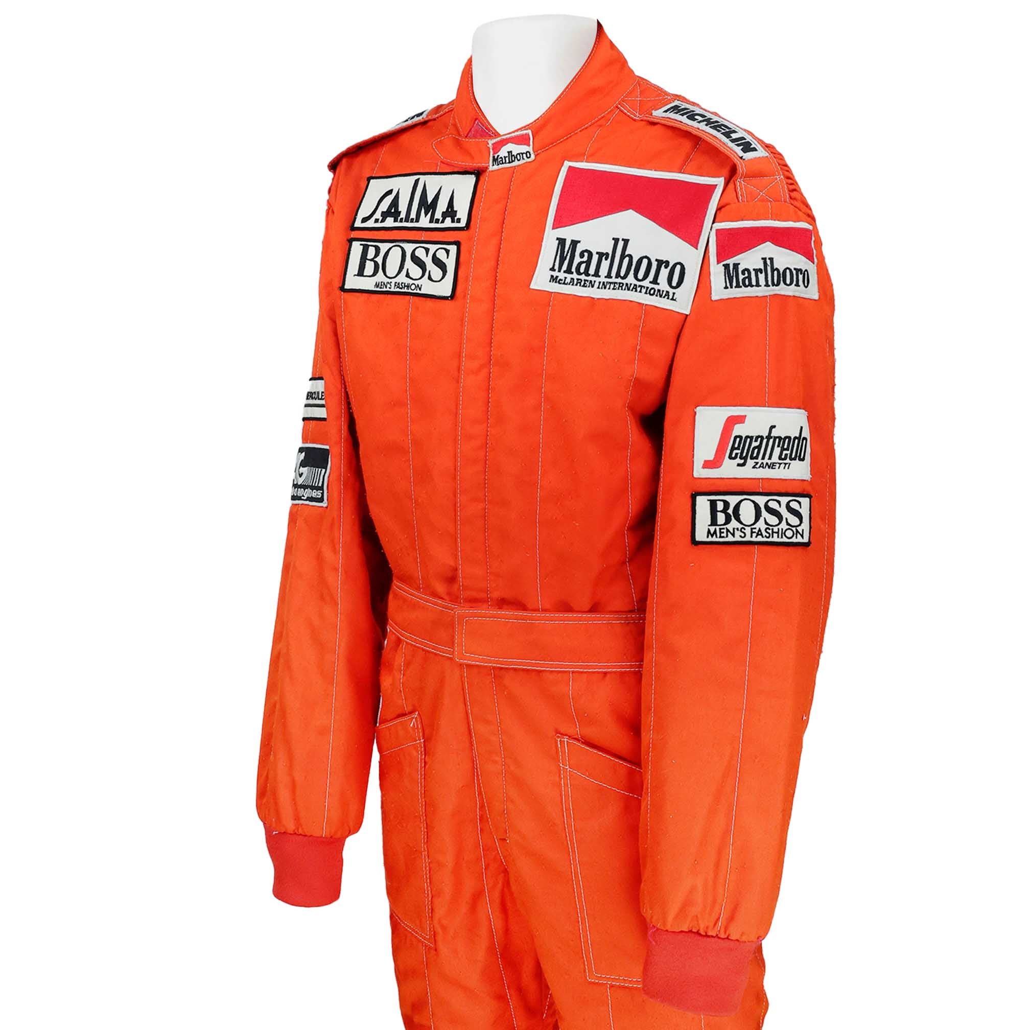 1984 Alain Prost Race Worn McLaren F1 Suit