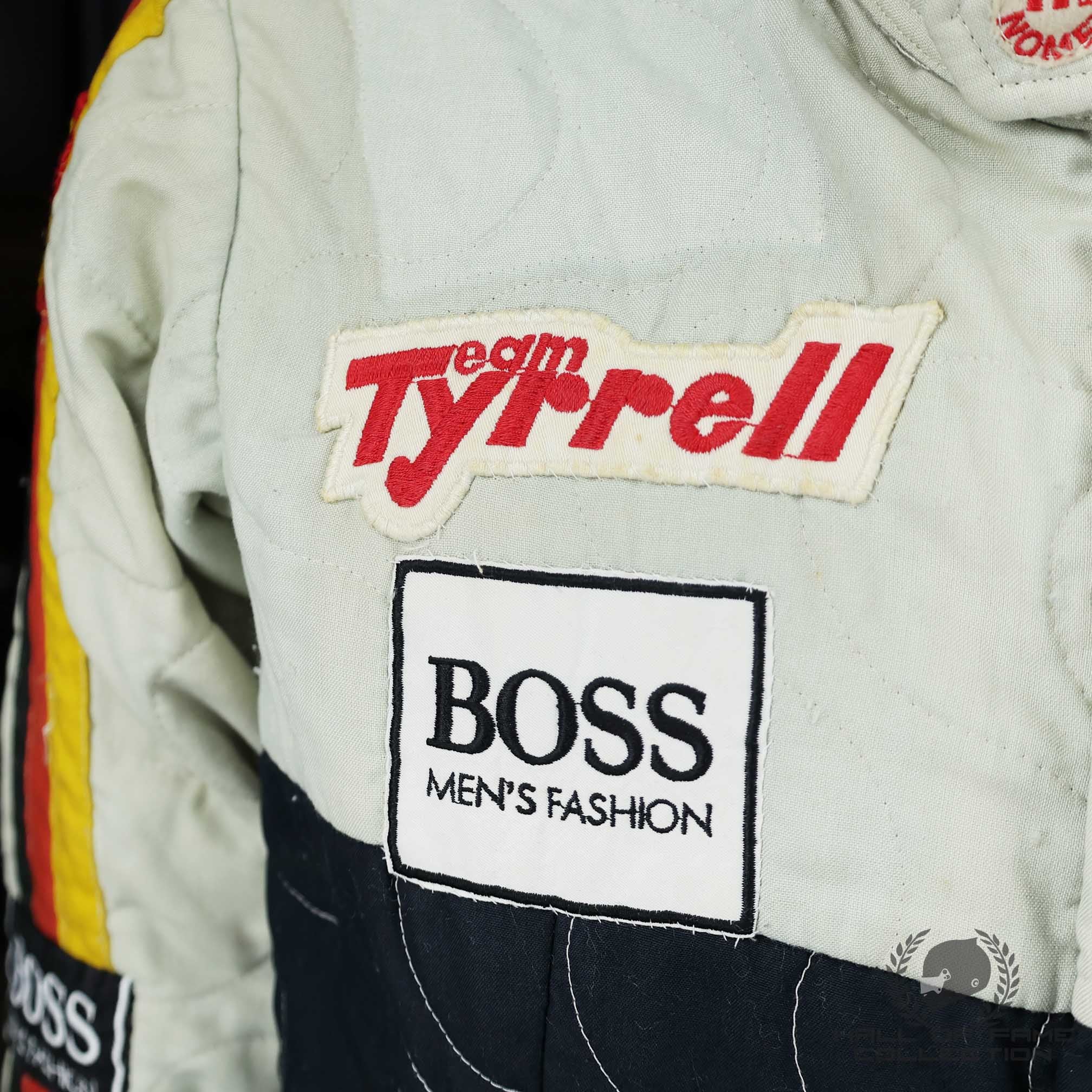 1984 Stefan Bellof "1st F1 Race" Brazilian GP Race Used Tyrrell Racing F1 Suit