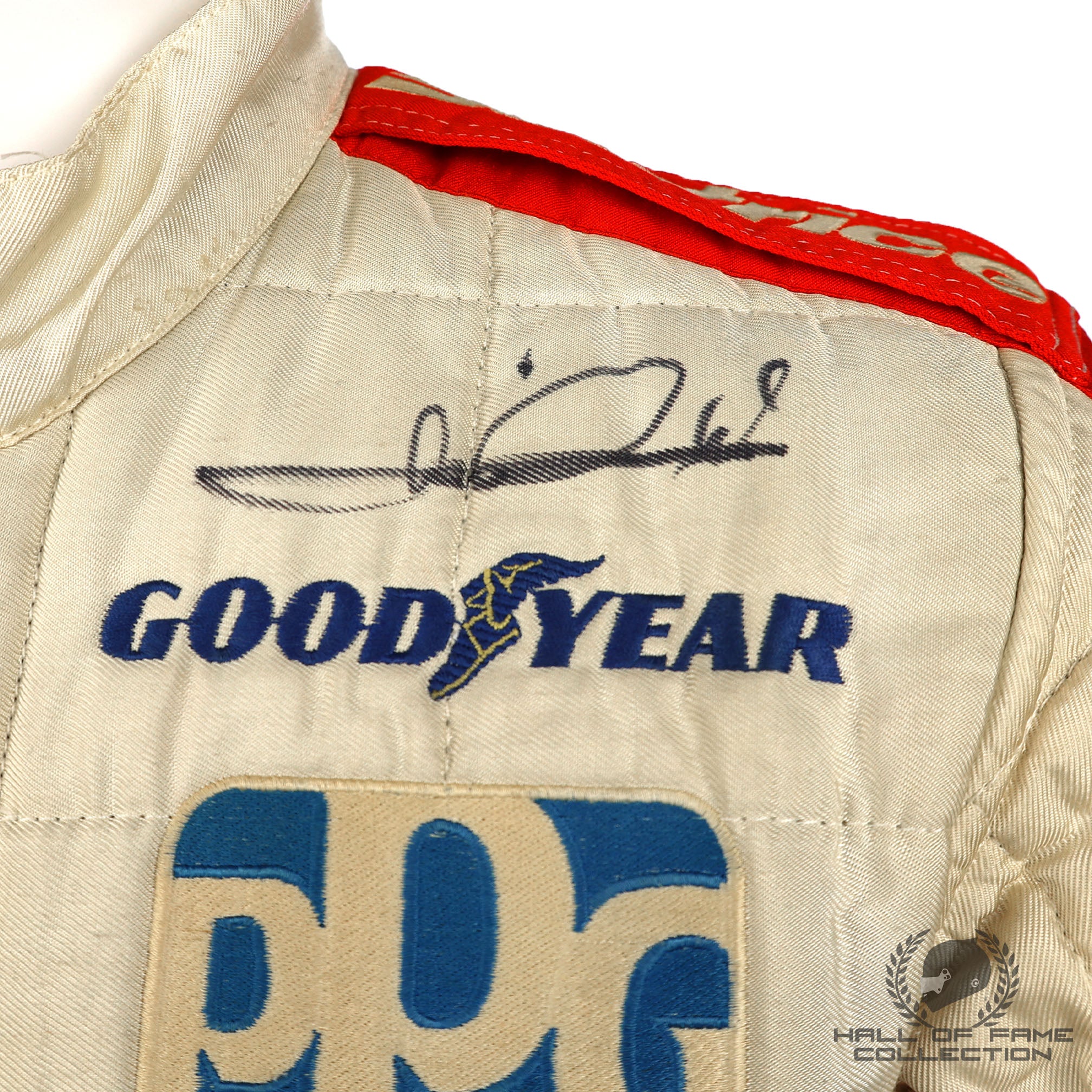 1985 Mario Andretti Signed Race Used Newman Haas Racing IndyCar Suit