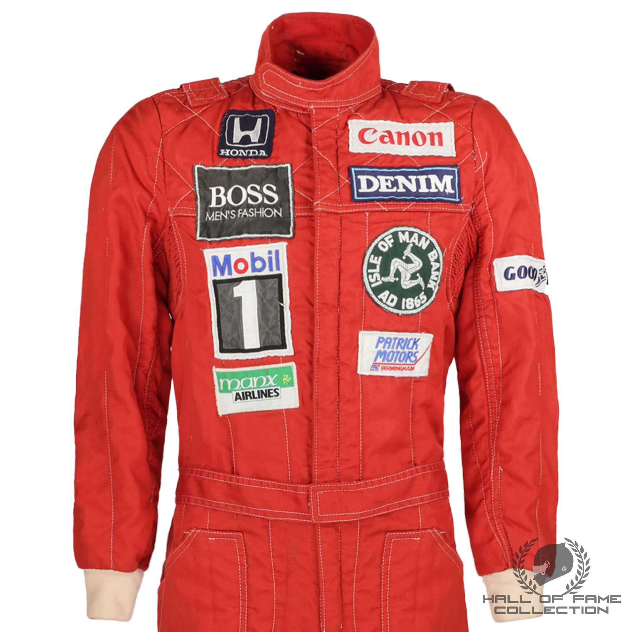 1985 Nigel Mansell Race Used Canon Williams F1 Suit