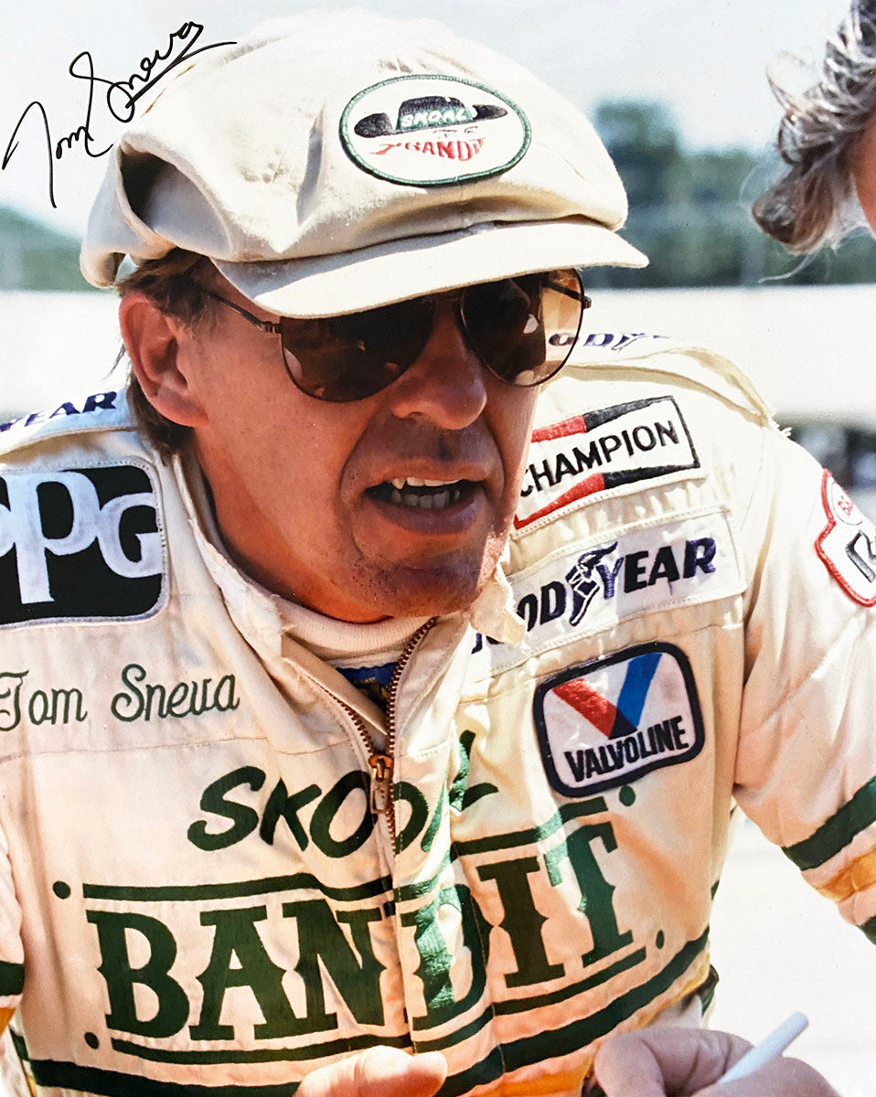 1985 Tom Sneva Signed Race Used Skoal Bandit AAR Bell IndyCar Suit