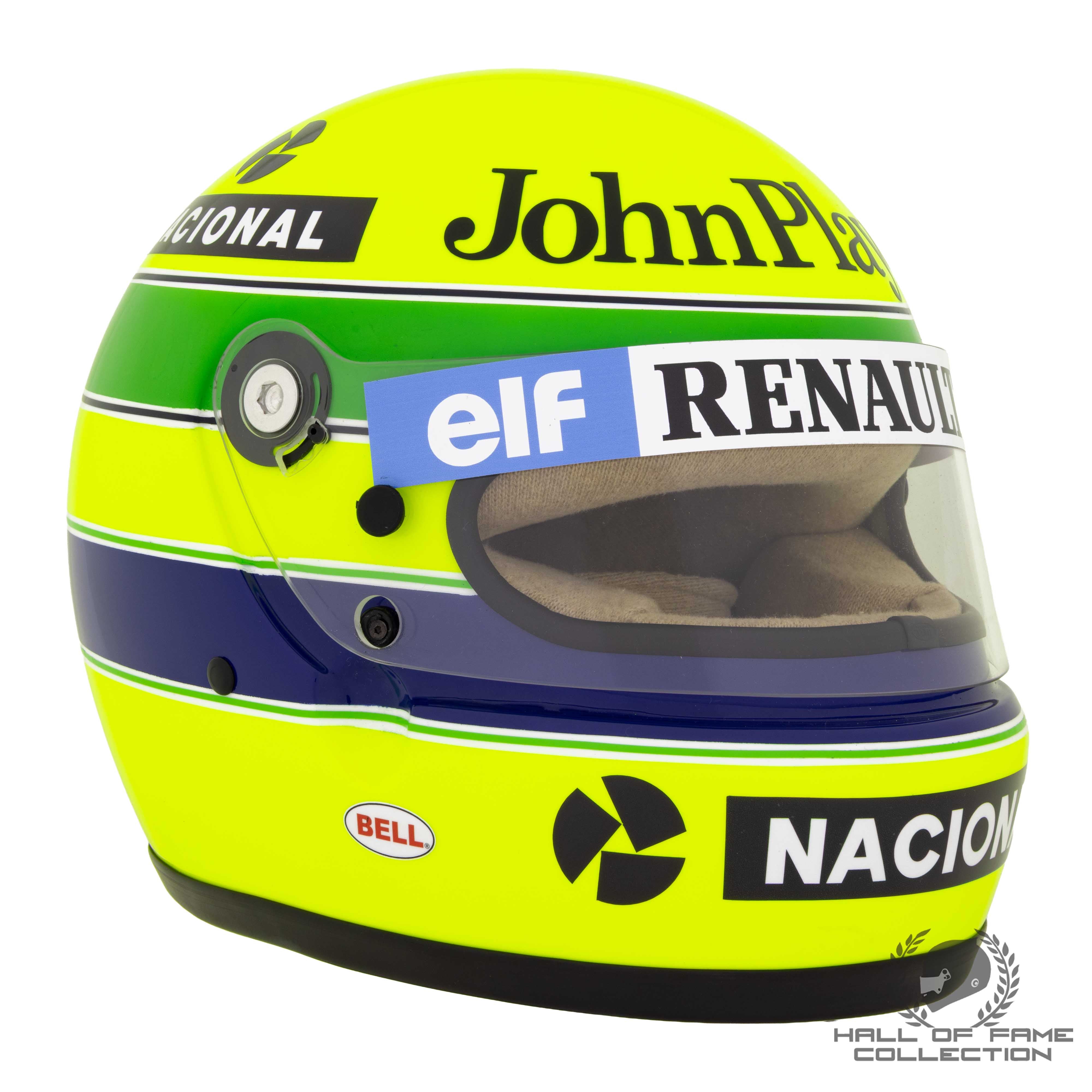 1985 Ayrton Senna Bell XFM-1 JPS Lotus Replica F1 Helmet