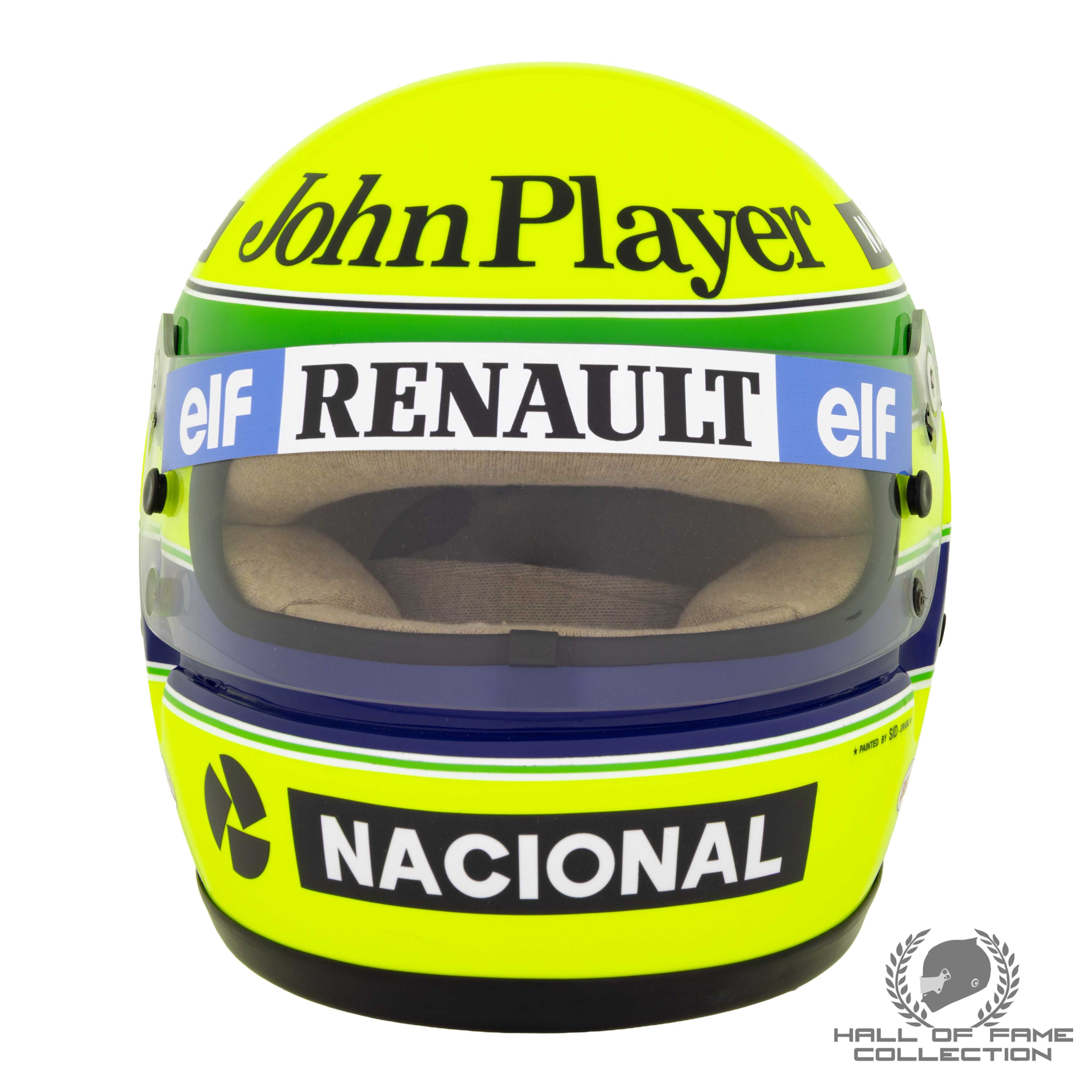 1985 Ayrton Senna Bell XFM-1 JPS Lotus Replica F1 Helmet