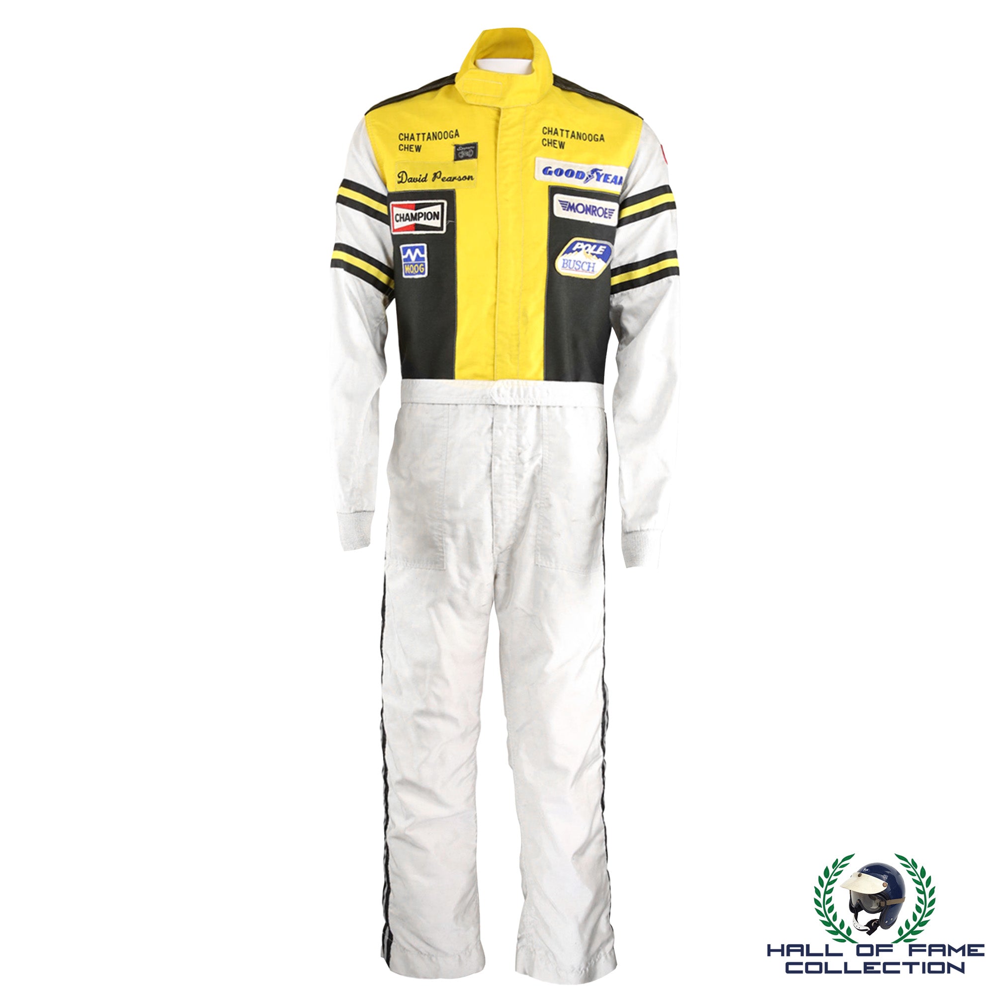 1985 David Pearson Race Used Pearson Racing Winston Cup Nascar Suit With Driving Shoes