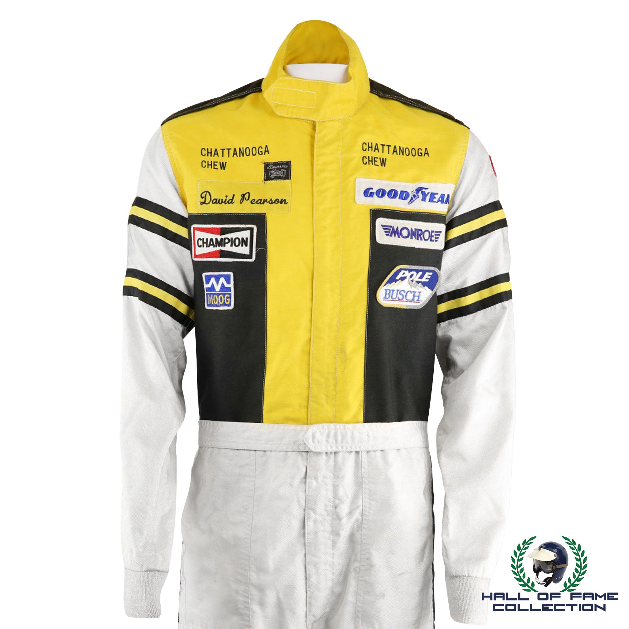 1985 David Pearson Race Used Pearson Racing Winston Cup Nascar Suit With Driving Shoes