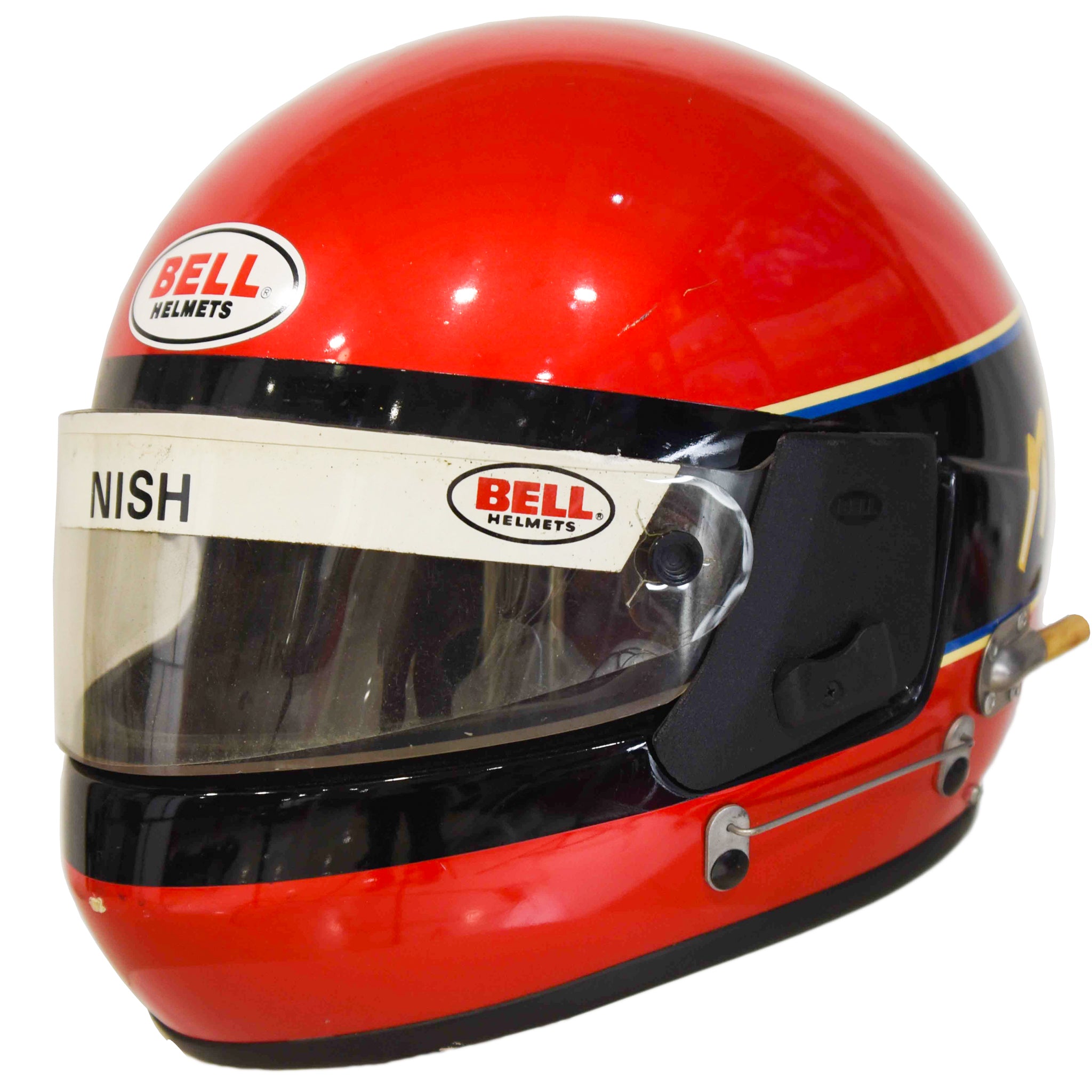 1985 Mike Nish Race Worn Very Rare Bell Indy 500 / IndyCar Helmet