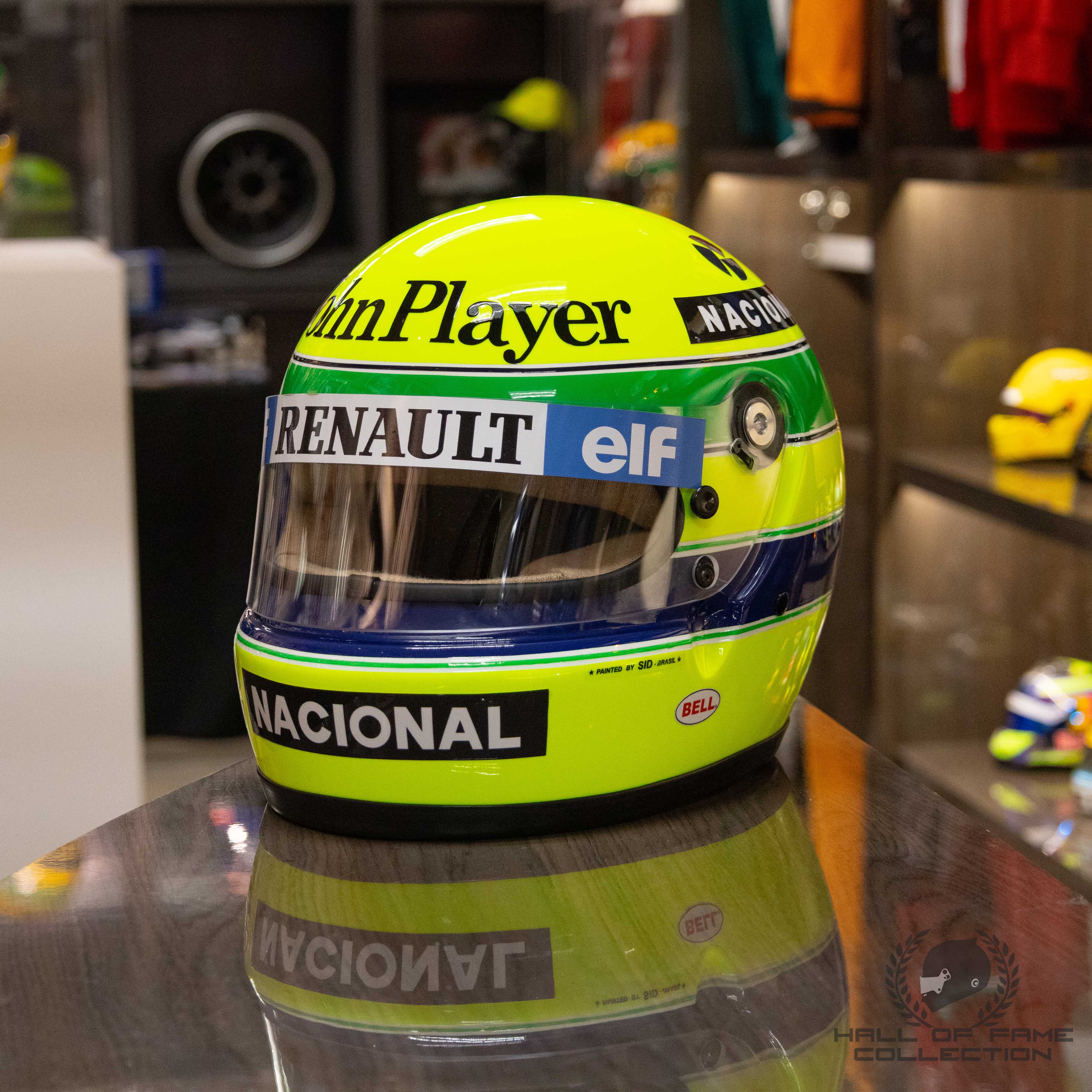 1985 Ayrton Senna Bell XFM-1 JPS Lotus Replica F1 Helmet