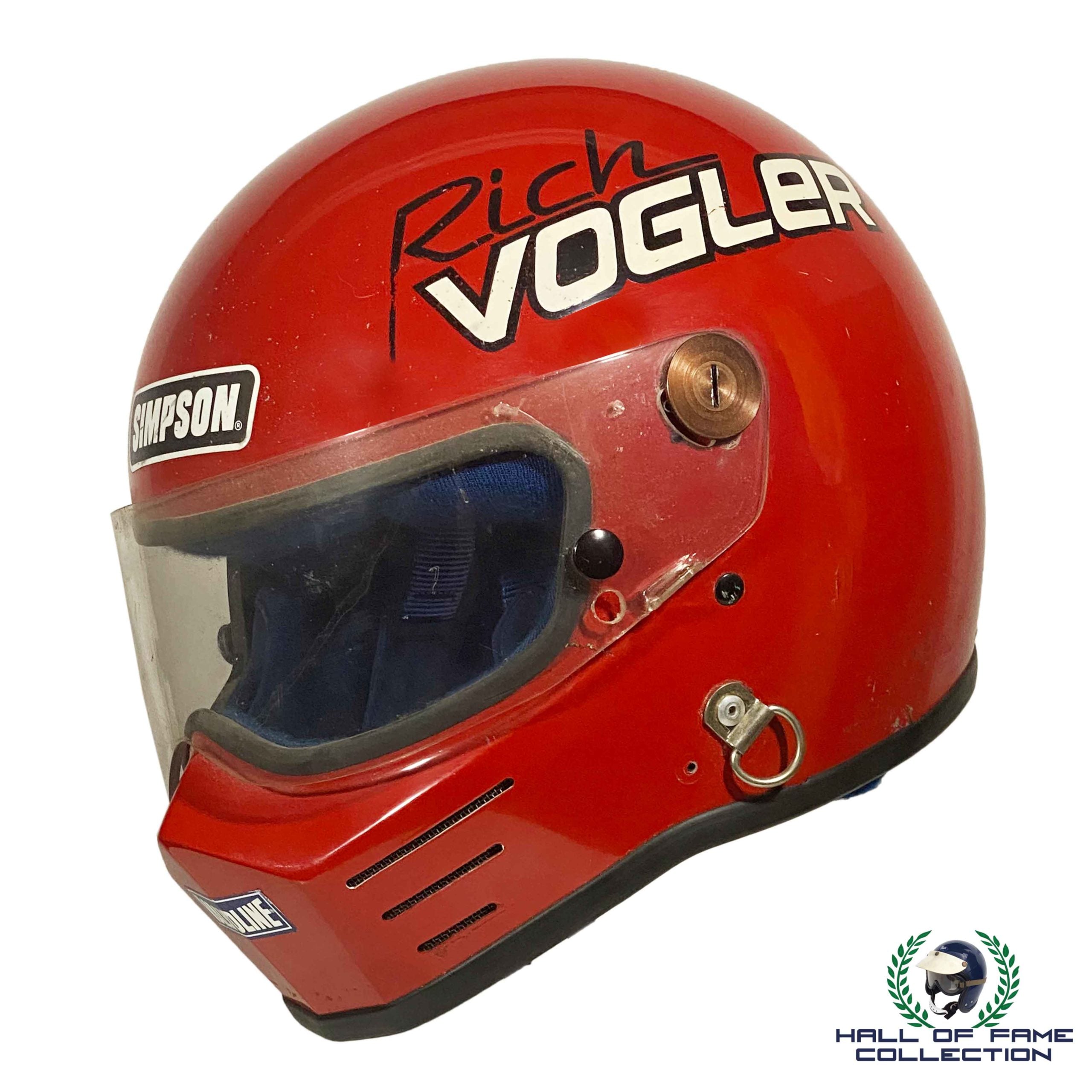 1986 Rich Vogler Race Used Indy 500, Sprint and Midget Simpson Helmet