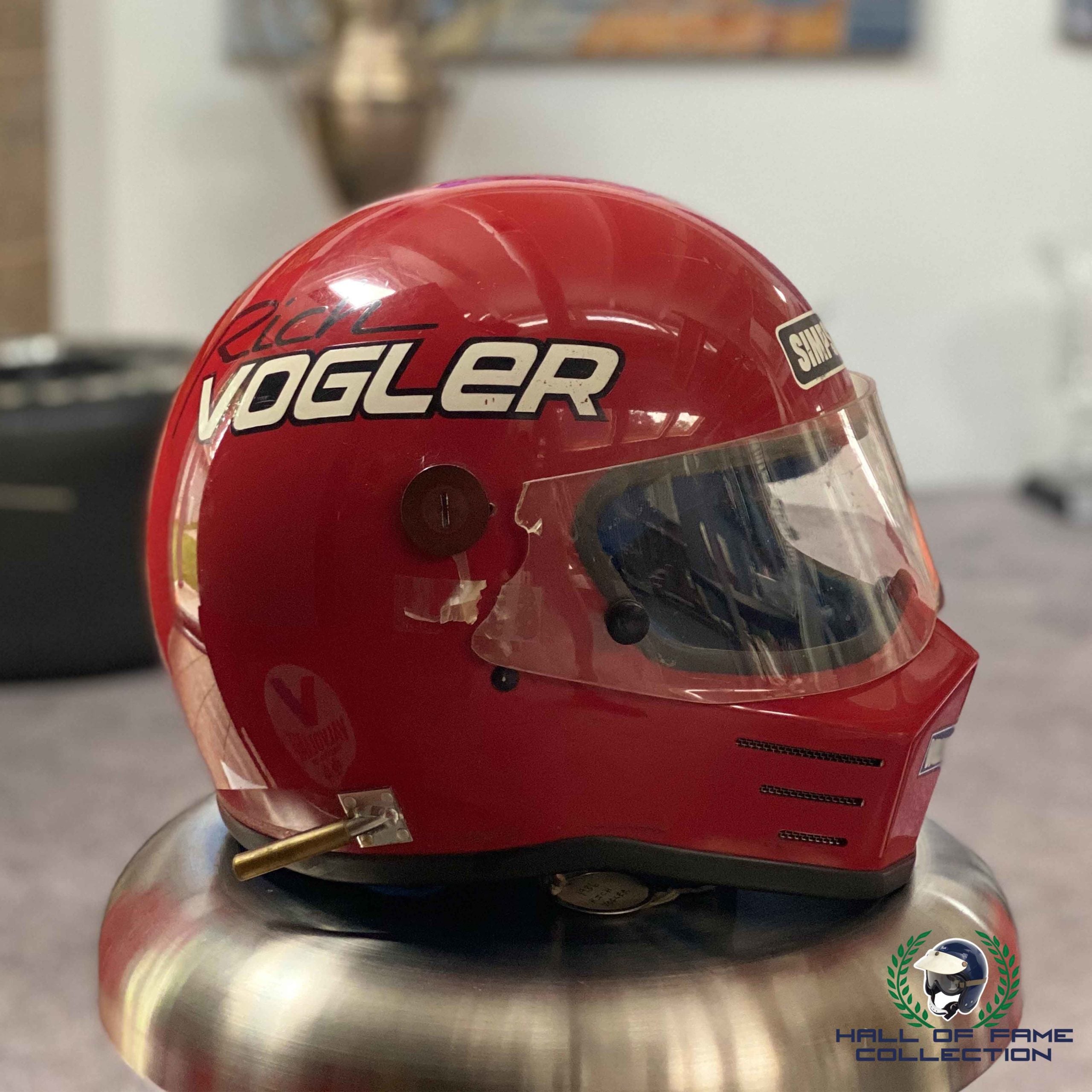 1986 Rich Vogler Race Used Indy 500, Sprint and Midget Simpson Helmet