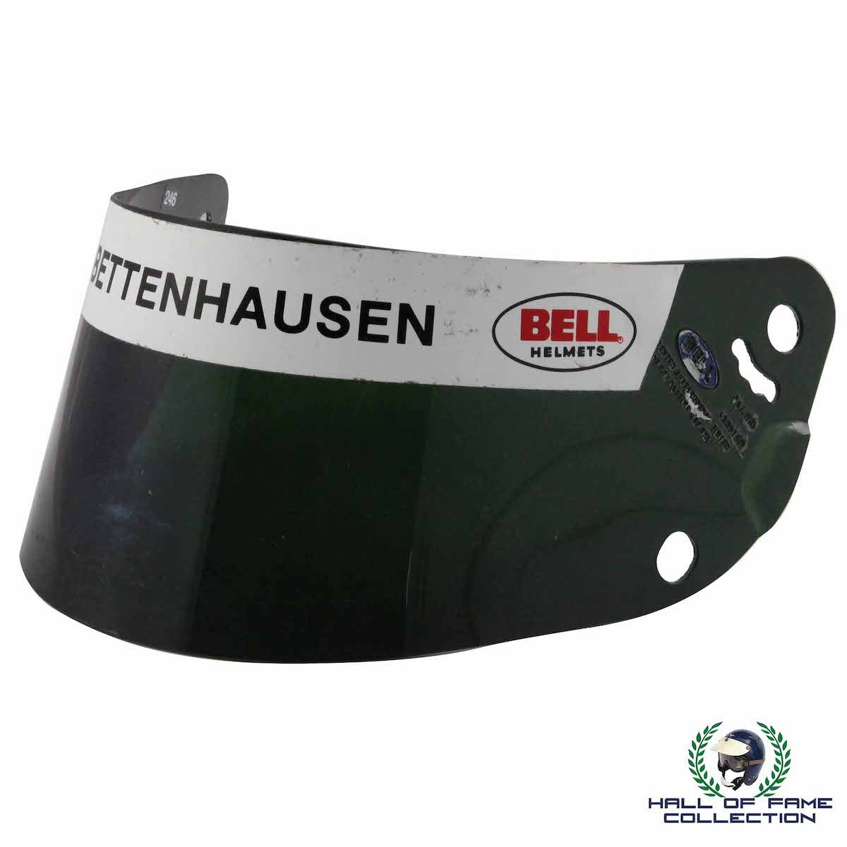 1986 Tony Bettenhousen Indy Race Used T. Bettenhousen IndyCar Visor