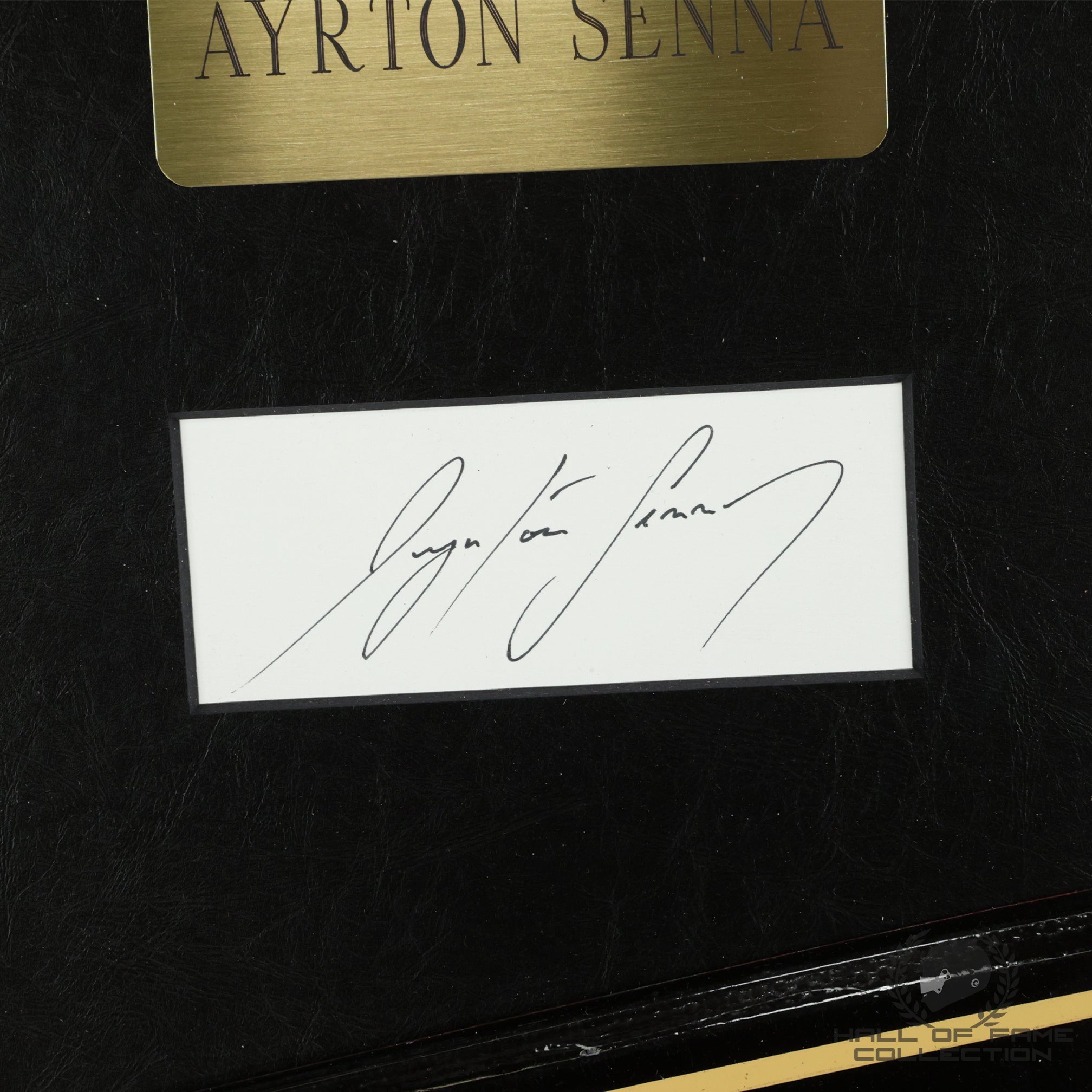 1986 Ayrton Senna Signed Team Lotus F1 Front Wing End Plate